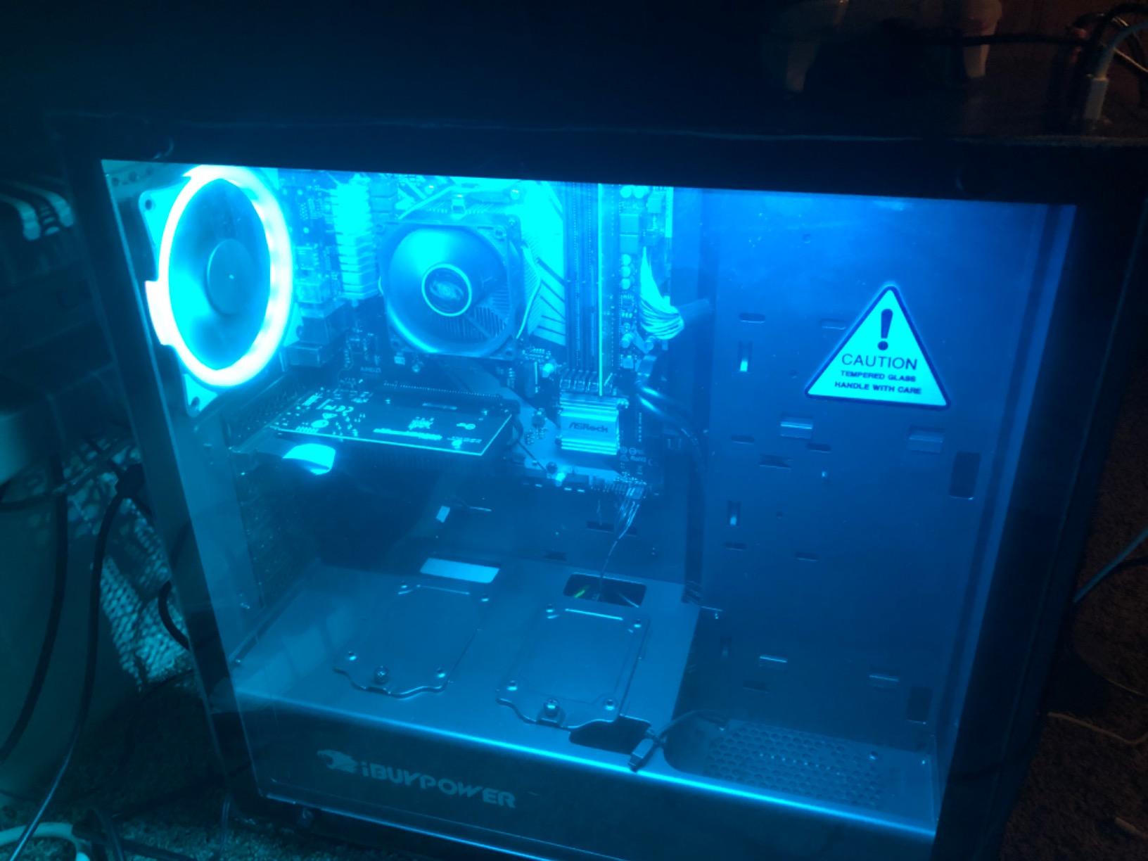 iBUYPOWER Slate Gaming PC Desktop Computer AMD Ryzen 7 9700F CPU, AMD Radeon RX 9060 8GB GPU, 16GB DDR5 RAM, 1TB NVMe SSD, Windows 11 Home, Gamer Keyboard and Mouse - SBA7R9601 customer photo 2