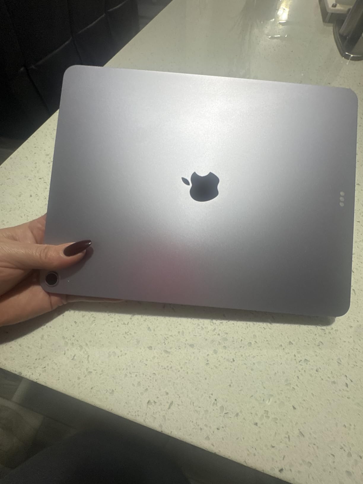 iPad Air 13-inch (M4): Liquid Retina Display, 256GB, 12MP Front/Back Camera, Wi-Fi 7 with Apple N1, Touch ID, All-Day Battery Life - Purple customer photo 1