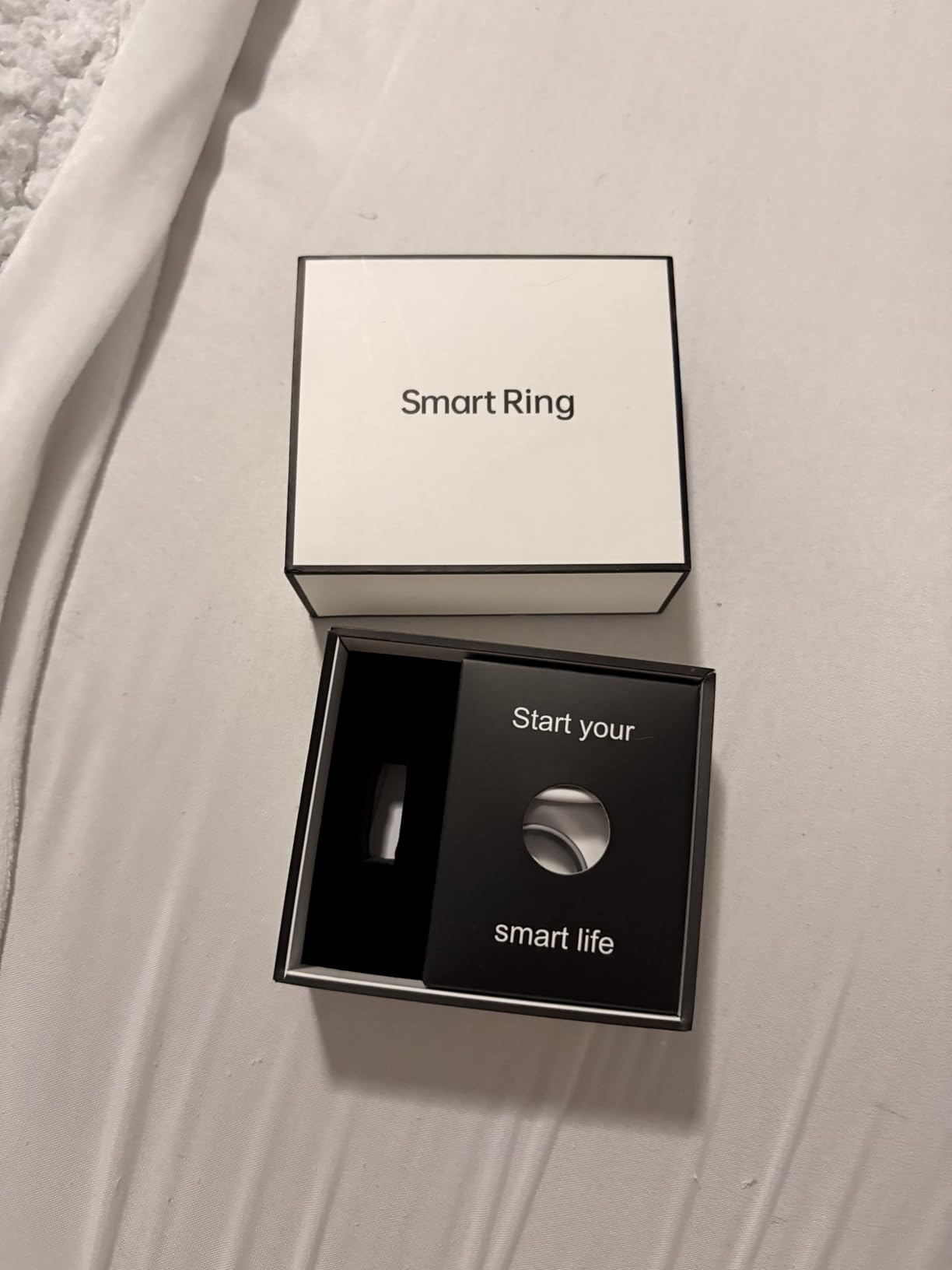 IP68 Waterproof Smart Ring - Fitness & Health Tracker with Sleep/Exercise Monitoring, Unisex, iOS & Android Compatible, Long Lasting Battery Life, No Subscription customer photo 2