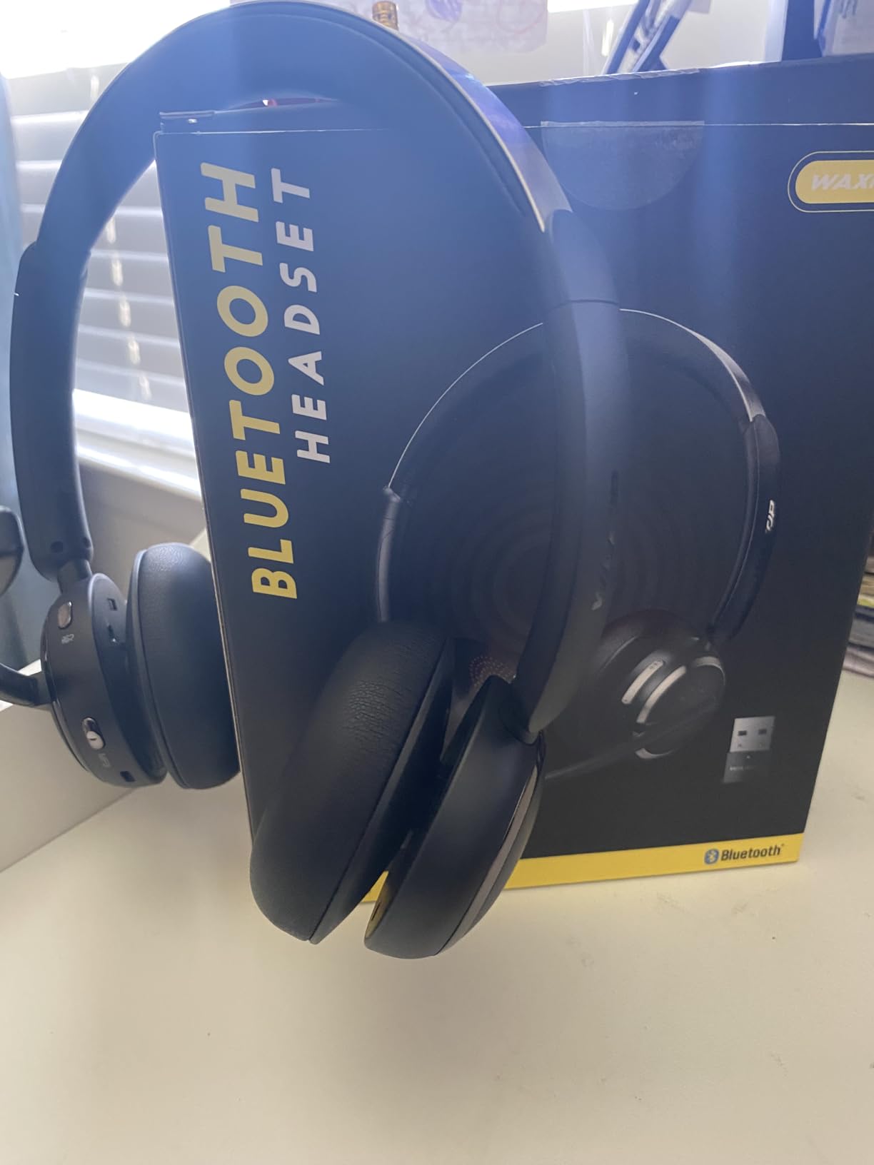 Wireless Headset with Mic for Work, USB A/C Dongle, Bluetooth 6.0 Headset with AI Noise Cancelling Microphone, Wireless Headphones with Mic Mute & 65H, Wireless Headset for PC/Computer/Laptop/Teams customer photo 1