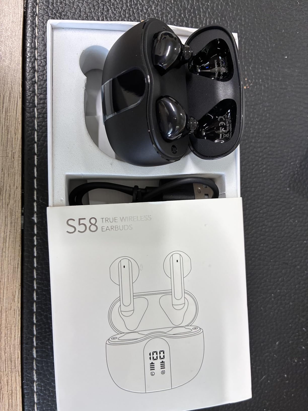 XIAOWTEK Wireless Earbuds, 2026 Bluetooth 5.4 Headphones Bass Stereo Ear Buds with Noise Cancelling Mic, LED Display in Ear Earphones 50H Playtime Ear Buds, IP7 Waterproof customer photo 1