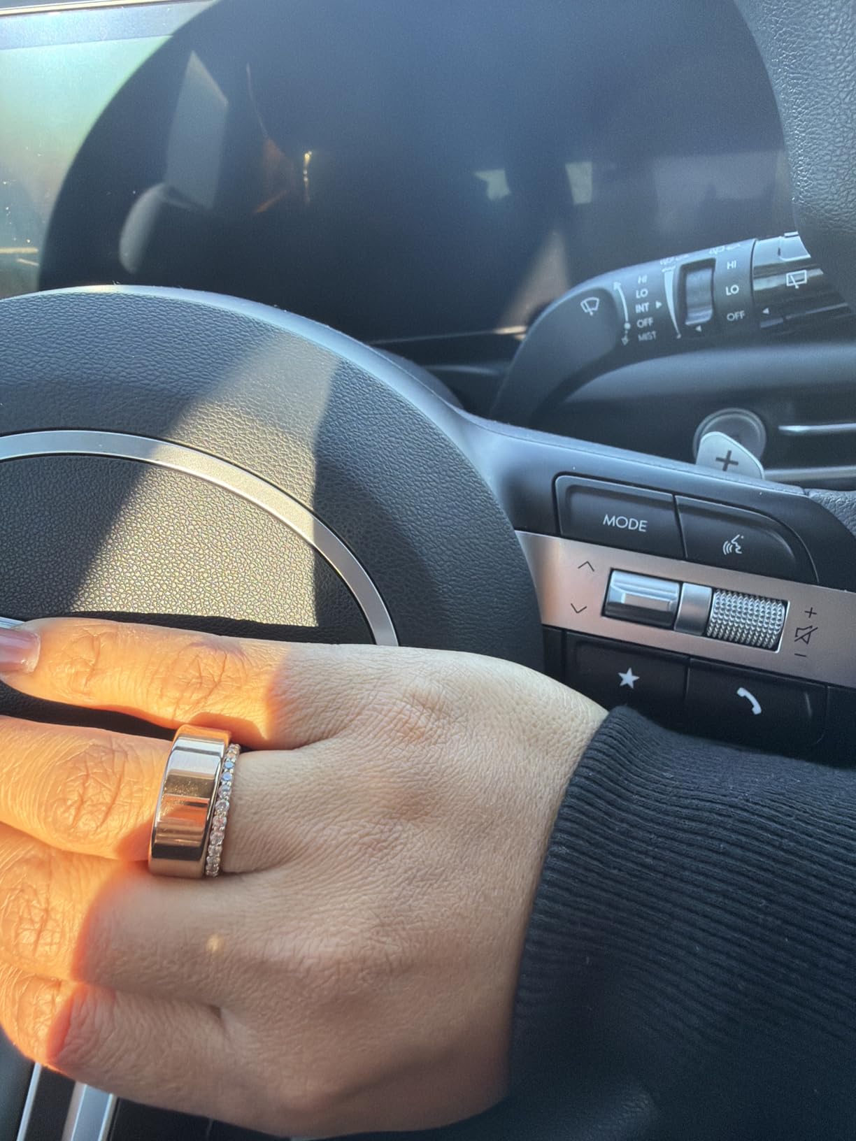 Smart Ring for Women & Men, Fitness Tracker Ring with Heart Rate Monitor, HRV, Sleep Tracking, No Subscription Fee, 10ATM Waterproof Activity Ring for Android & iOS (Rose Gold, 9#) customer photo 2