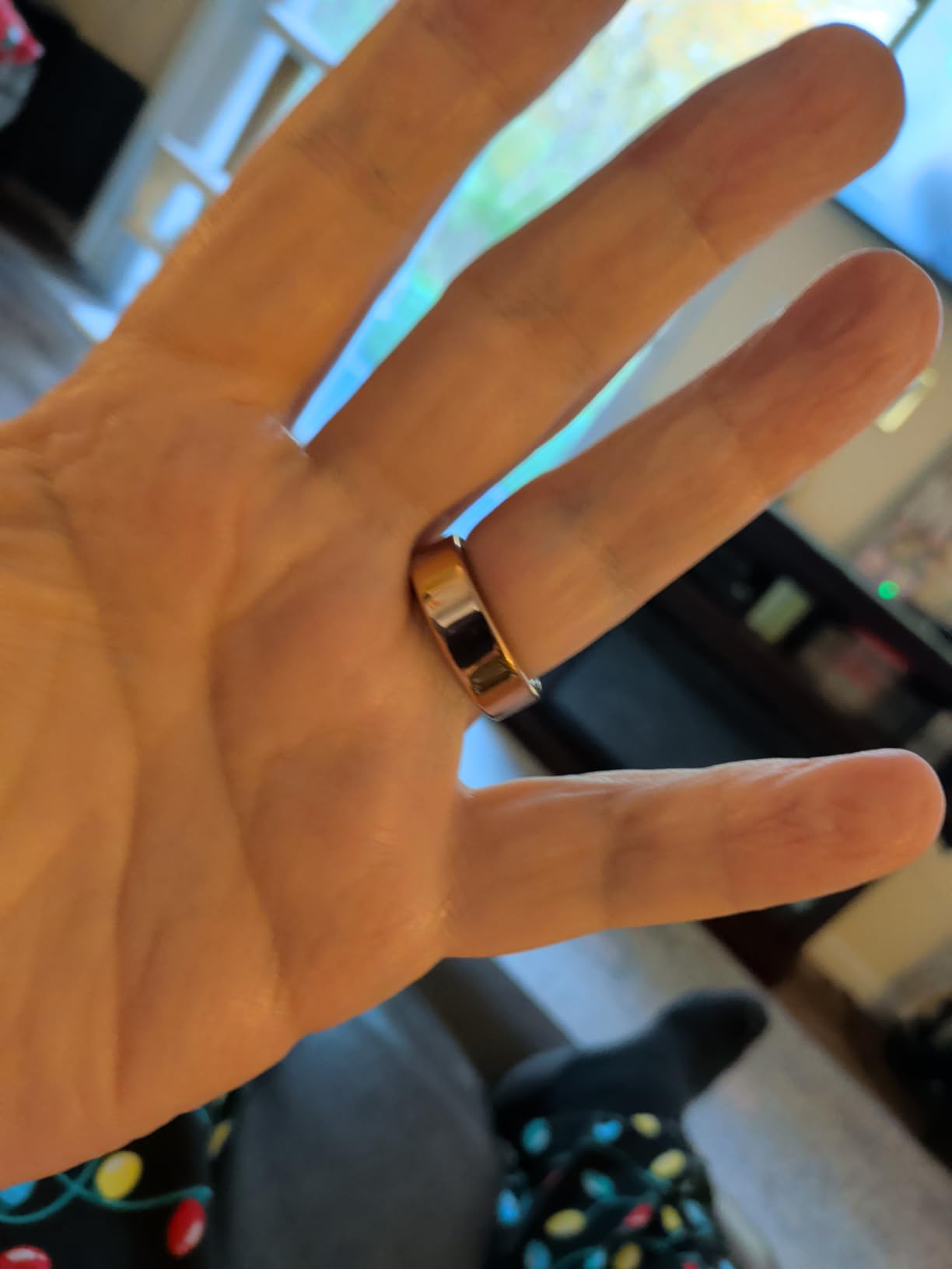 Smart Health Ring for Women Men Fitness Tracker with Heart Rate, Blood Oxygen, Blood Pressure, Sleep Monitoring, Step Counting, IP68 Waterproof for iOS and Android, No APP Fee, Gold 8 customer photo 2