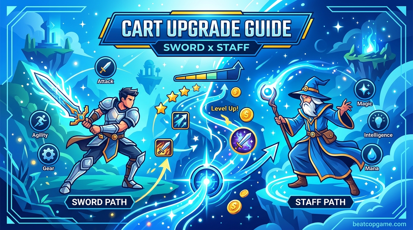 Cart Upgrade Guide Sword x Staff