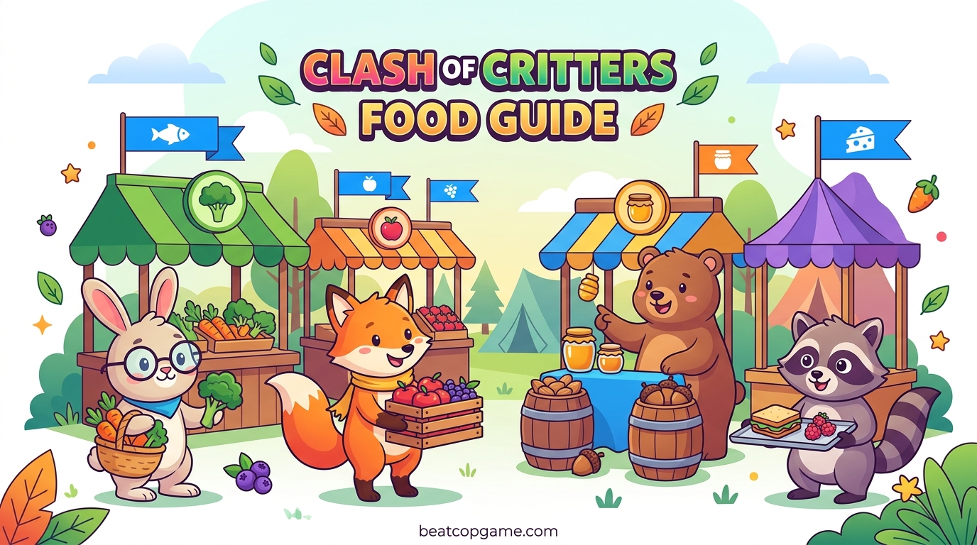 Clash of Critters Food Guide