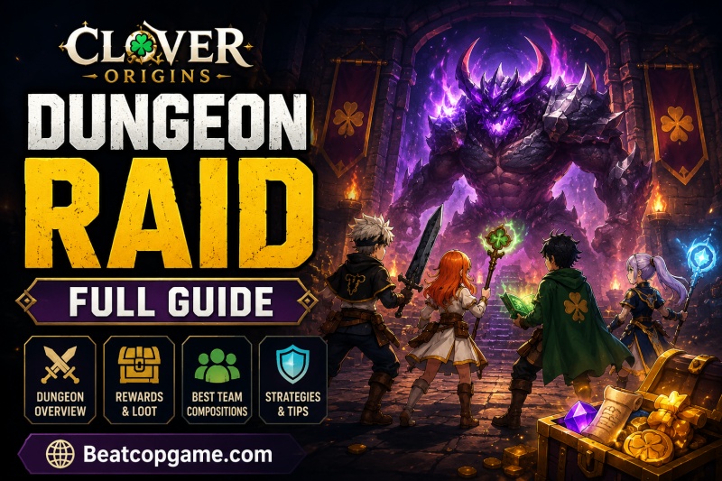 Dungeon Raid Full Guide in Clover Origins Roblox