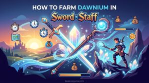 How to Farm Dawnium in Sword x Staff