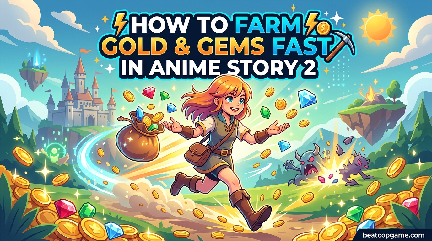 How to Farm Gold and Gems Fast in Anime Story 2