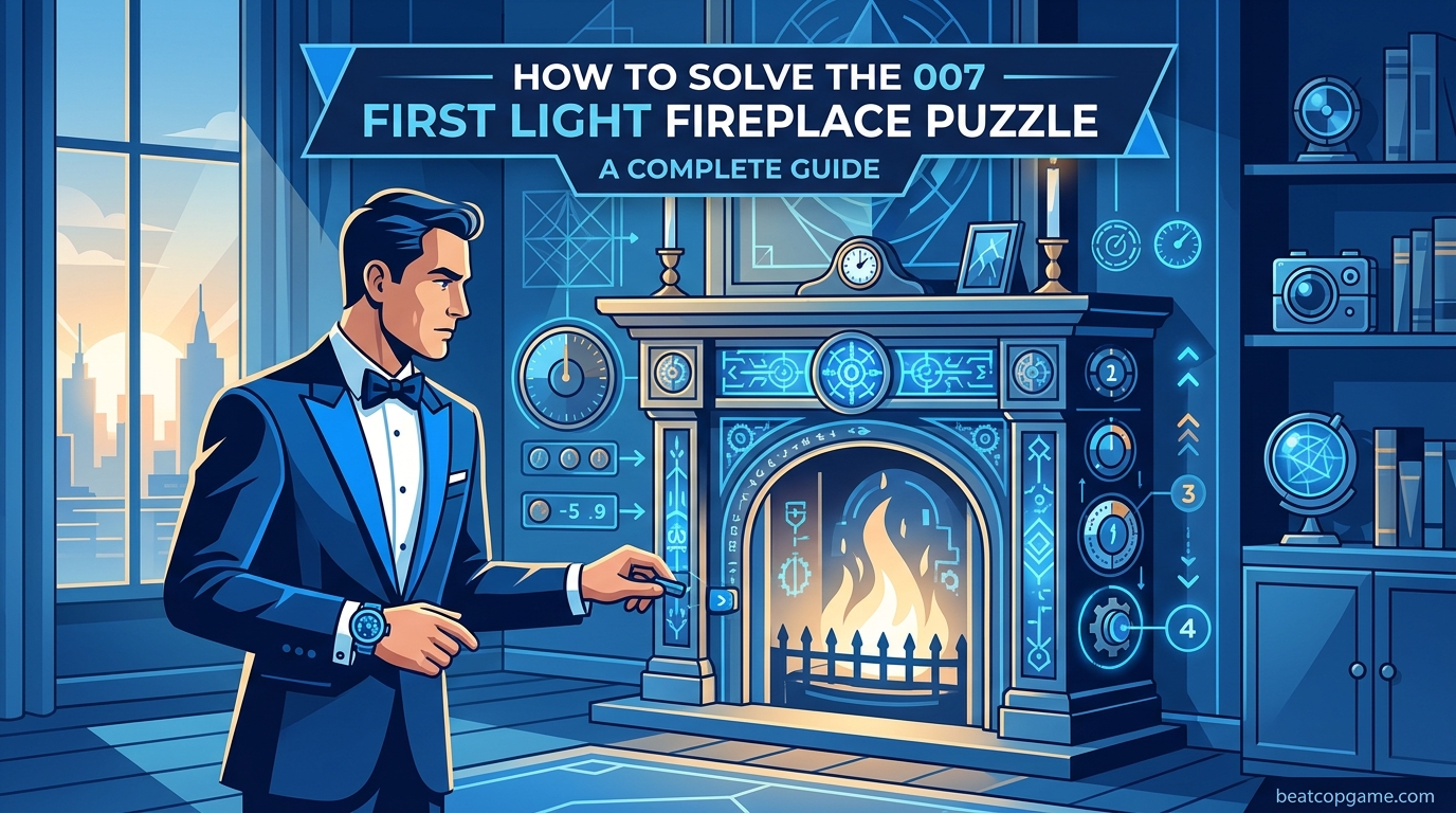 How to Solve 007 First Light Fireplace Puzzle