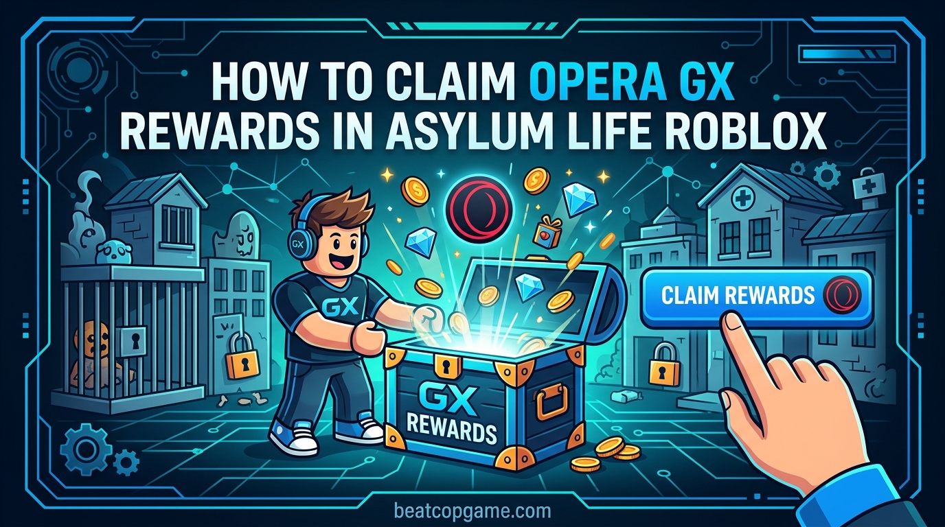 How to Claim Opera GX Rewards in Asylum Life Roblox