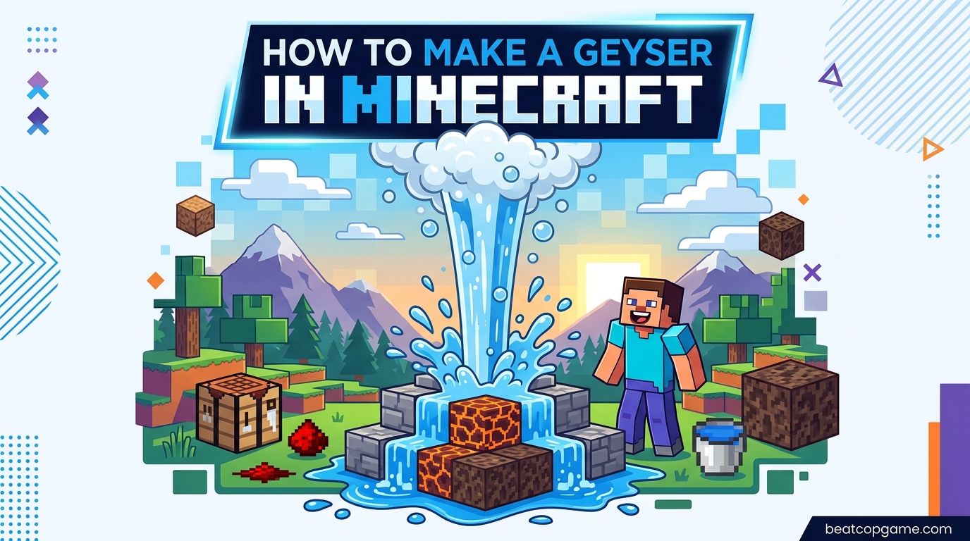 How to Make a Geyser in Minecraft