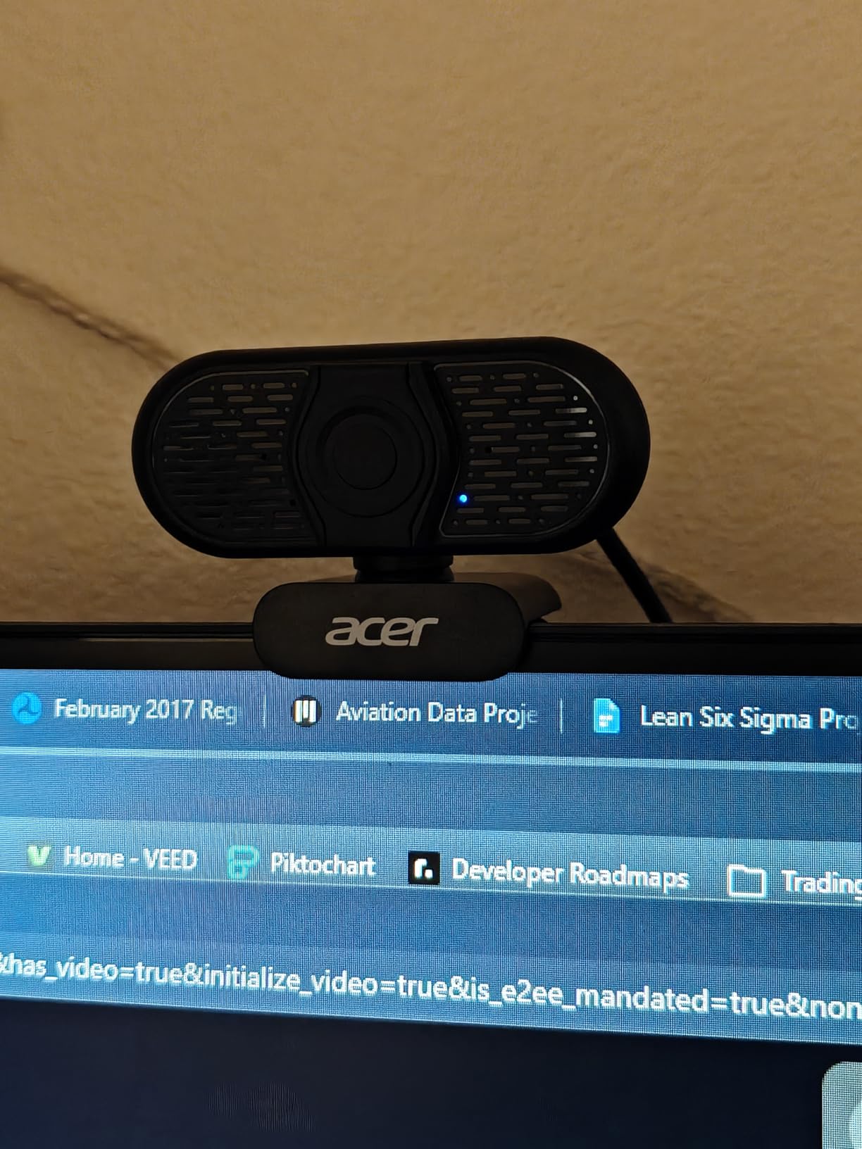 Acer A640 4K Webcam for PC with Sony Sensor PDAF Autofocus AI Noise Canceling Mic 2K 1080P/60fps USB A to C Adapter Computer Camera for Gaming Streaming Meetings Switch 2 Camera Teams Zoom Facetime customer photo 1