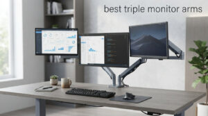 best triple monitor arms