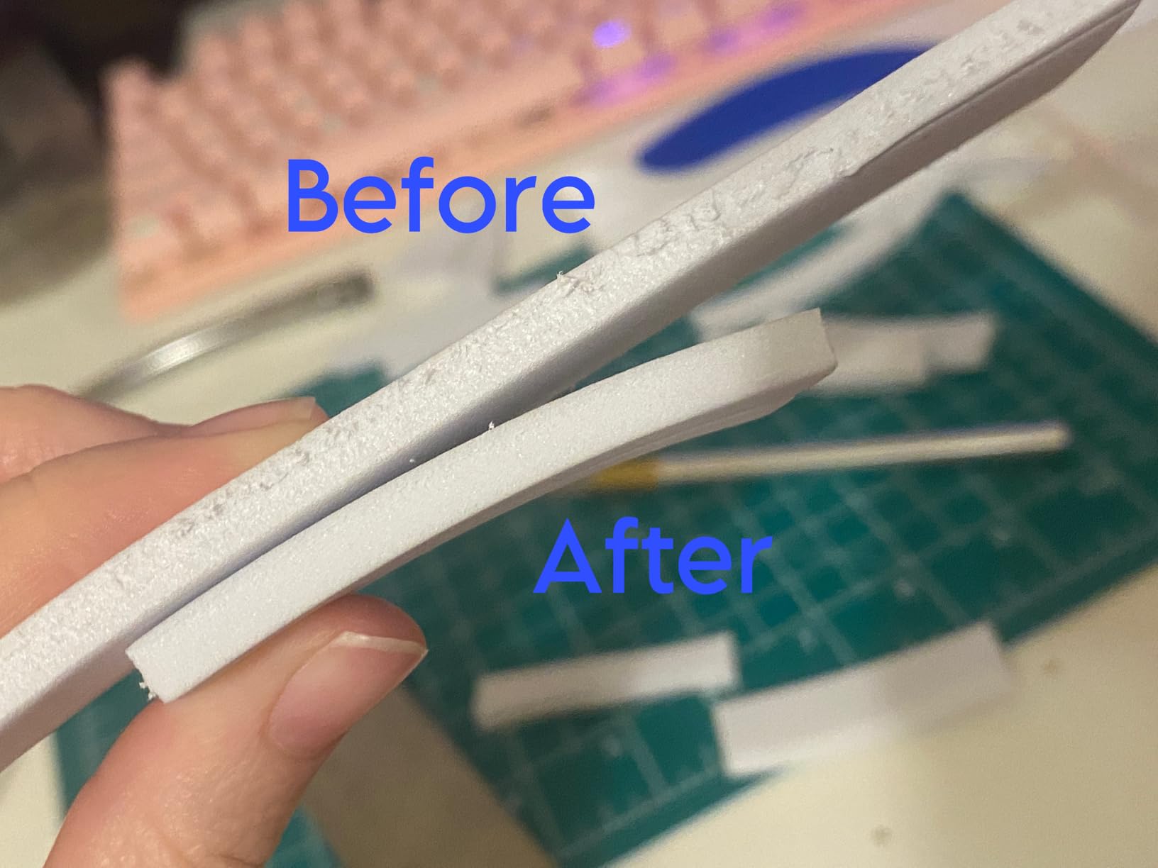 AccuSharp Knife Sharpener, Ergonomic Comfortable Handle, Compact & Easy to Use, Restore and Hone Straight & Serrated Knives, White customer photo 1