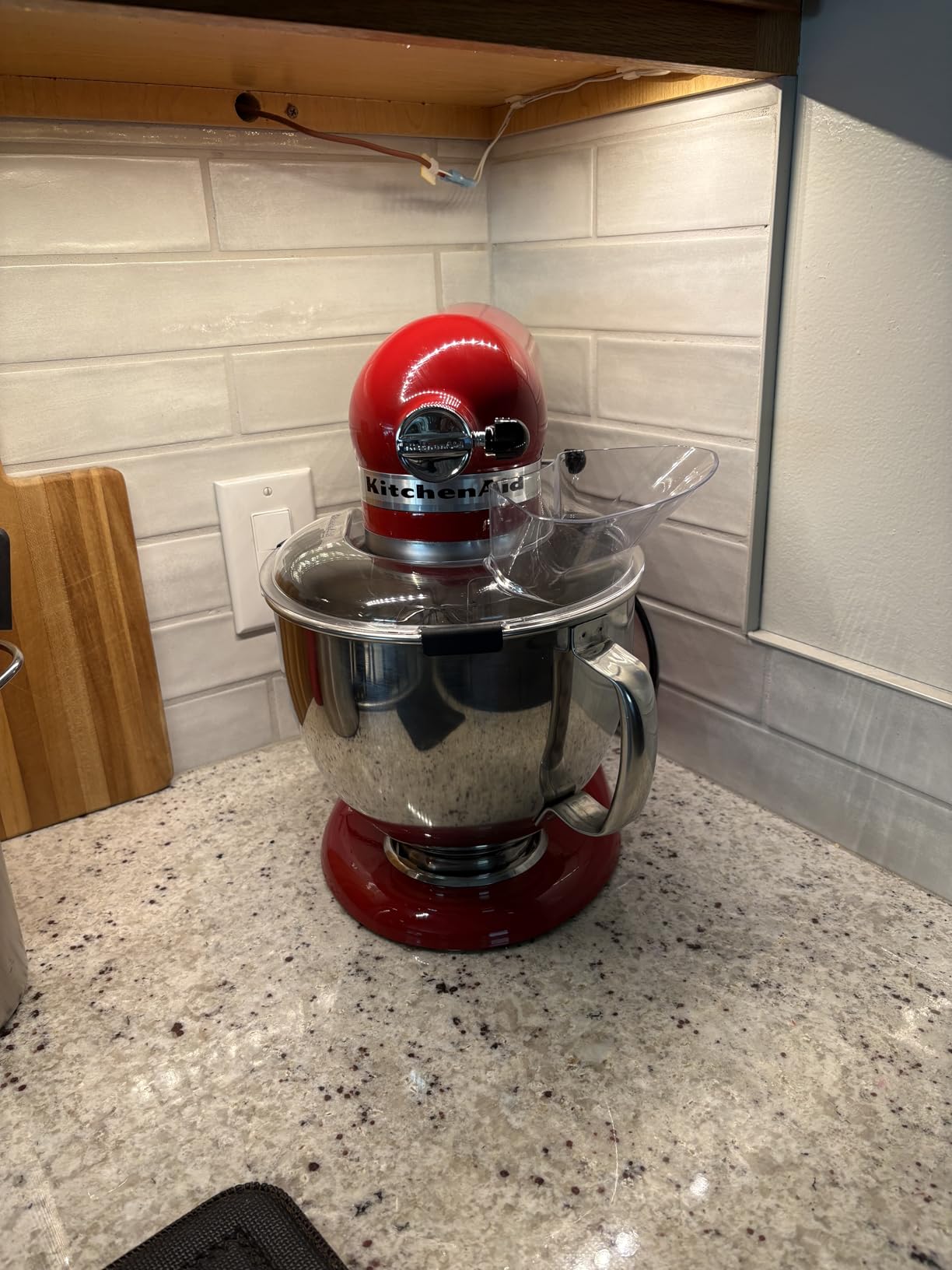 KitchenAid Artisan Series 5 Quart Tilt Head Stand Mixer with Pouring Shield KSM150PS, Almond Cream customer photo 1