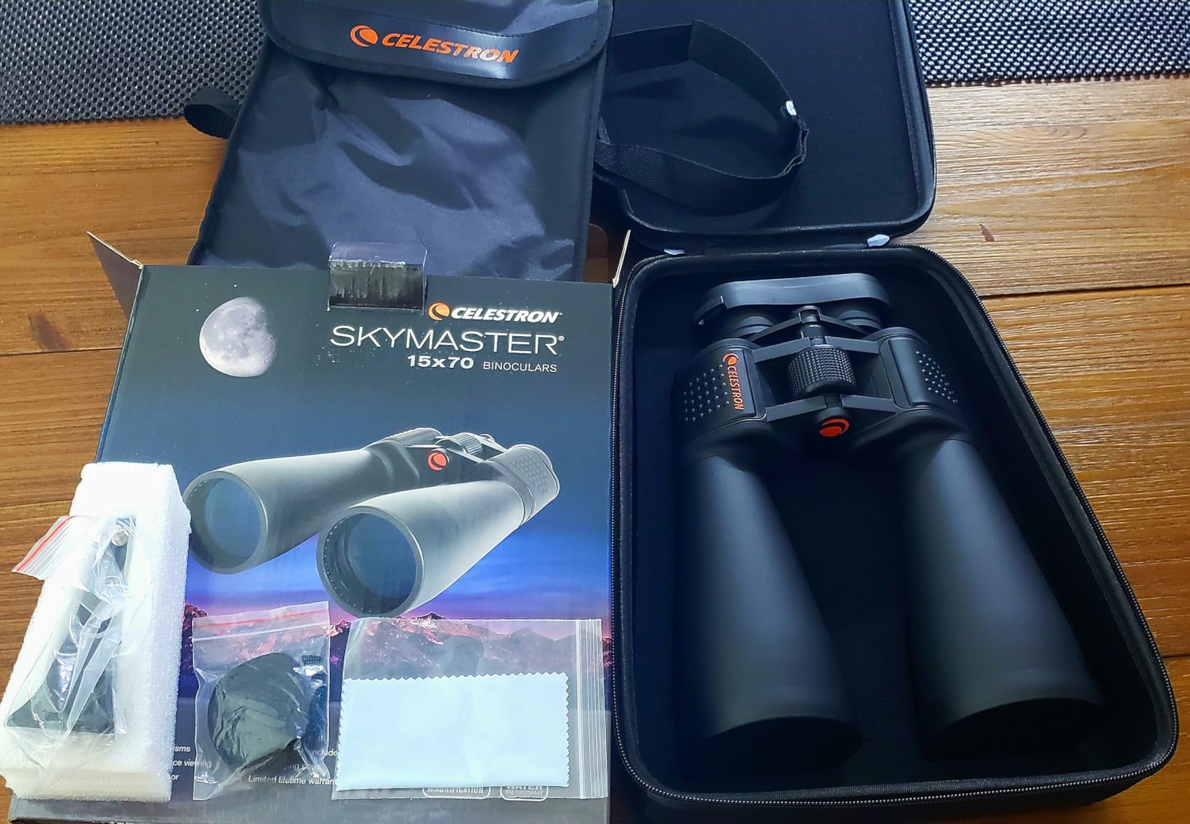 Celestron SkyMaster 15x70 Astronomy Binoculars for Stargazing and Deep-Sky | Ideal Balance of Power & Brightness, For Night Sky Long-Range Viewing, Multi-Coated BaK-4 Optics, Tripod Adapter & Carry Case customer photo 1