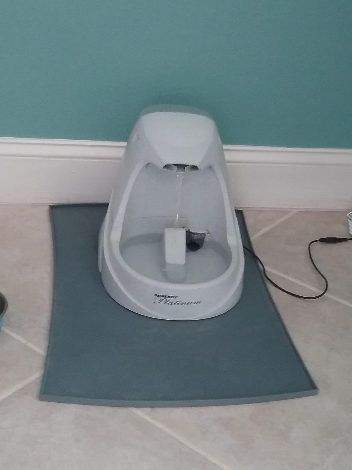 PetSafe Drinkwell Platinum Cat Water Fountain, 168 oz/5L, Grey | Free-Falling Stream Encourages Drinking, Dishwasher Safe, Large Capacity, Includes Replaceable Carbon Filter customer photo 2