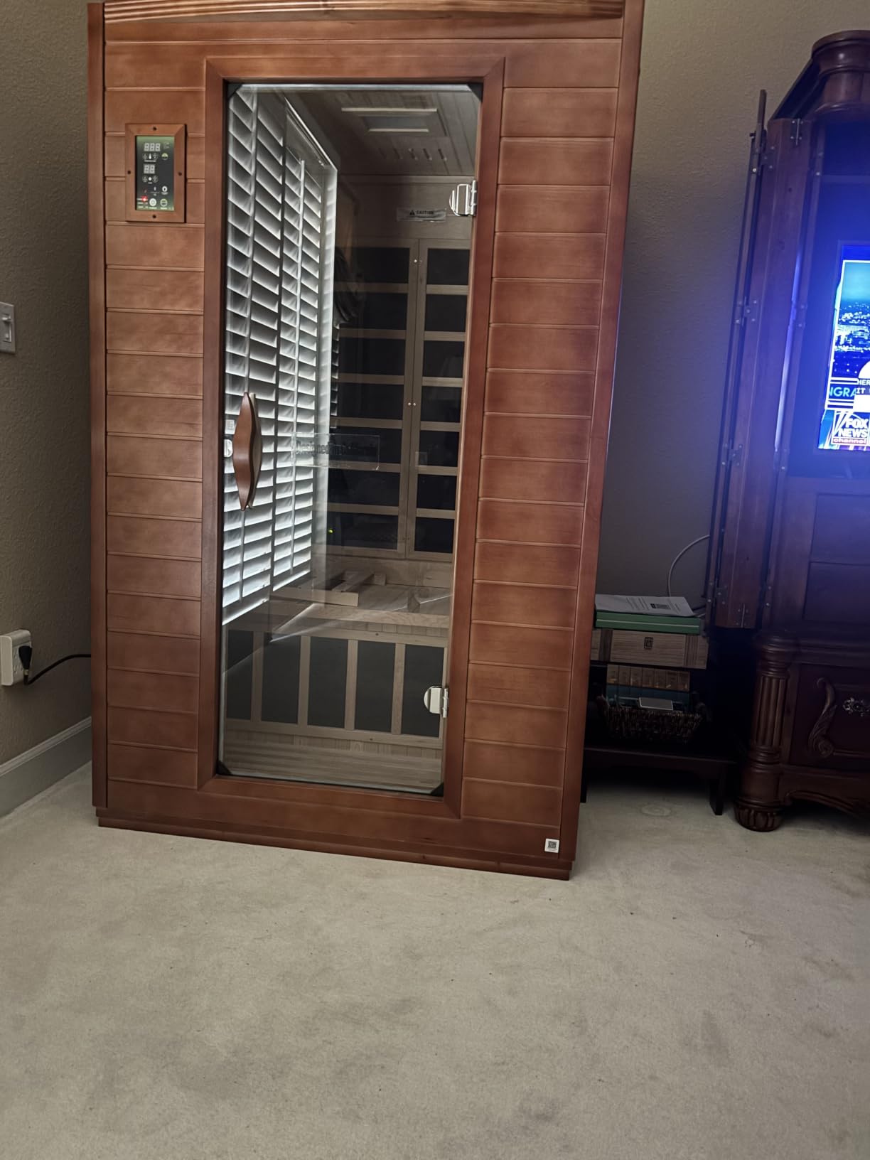 DYNAMIC SAUNAS Andora 2-Person Infrared Sauna with Red Light Therapy | 2-Person Spacious Indoor Dry Heat Sauna for Home & Gym, Low EMF FAR, 360° Heating, Bluetooth, Long-Lasting Canadian Hemlock customer photo 1