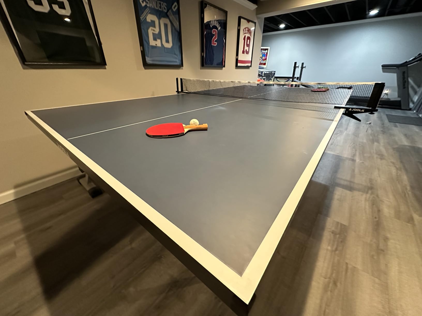 JOOLA Inside Professional MDF Indoor Ping Pong Table with Quick Clamp Table Tennis Net and Post Set - 10 Minute Easy Assembly - Tournament Quality - Foldable with Single Player Playback Mode customer photo 2