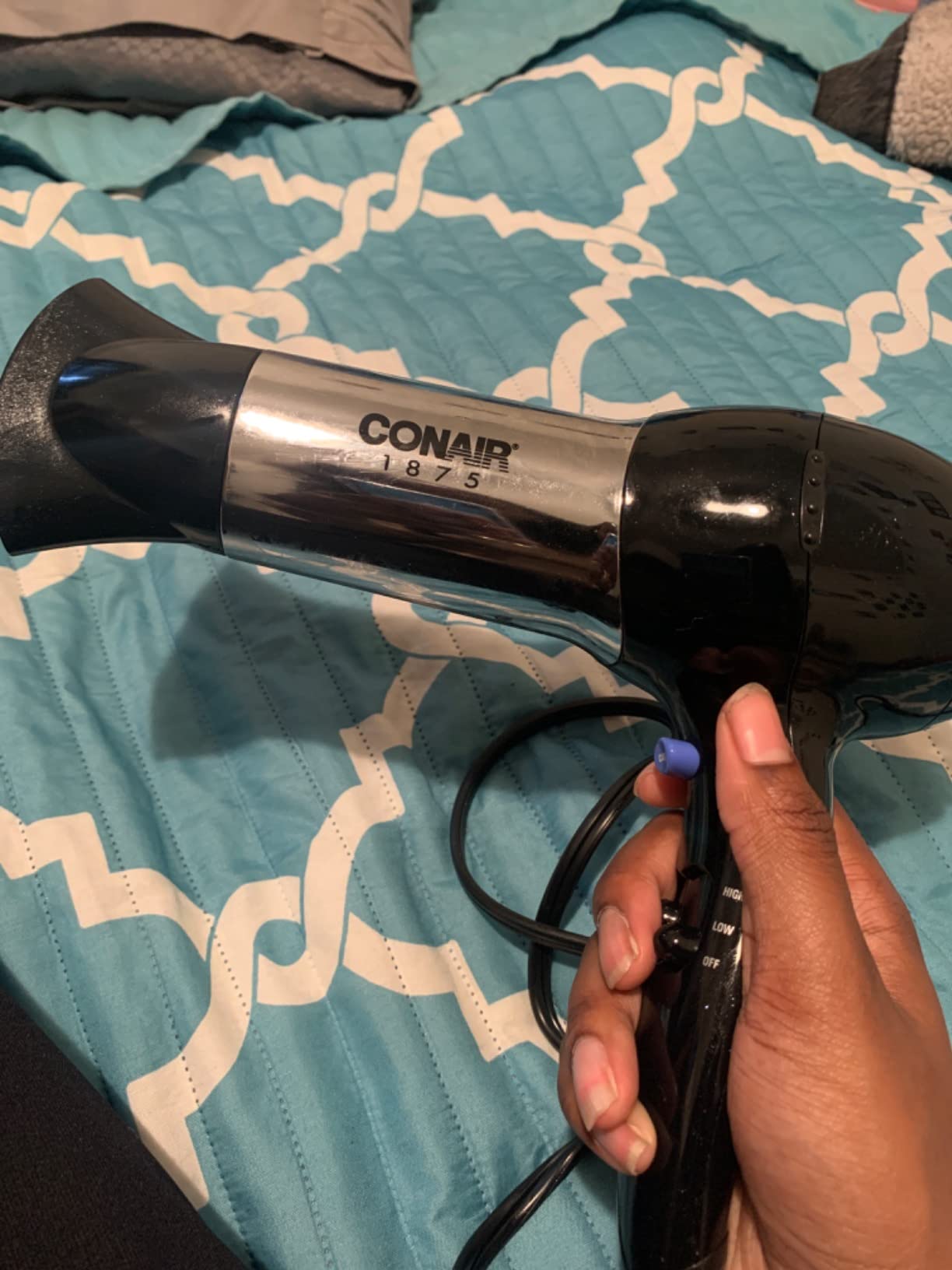 Conair Ionic Hair Dryer with Concentrator Attachment, 1875W, Full Size customer photo 2