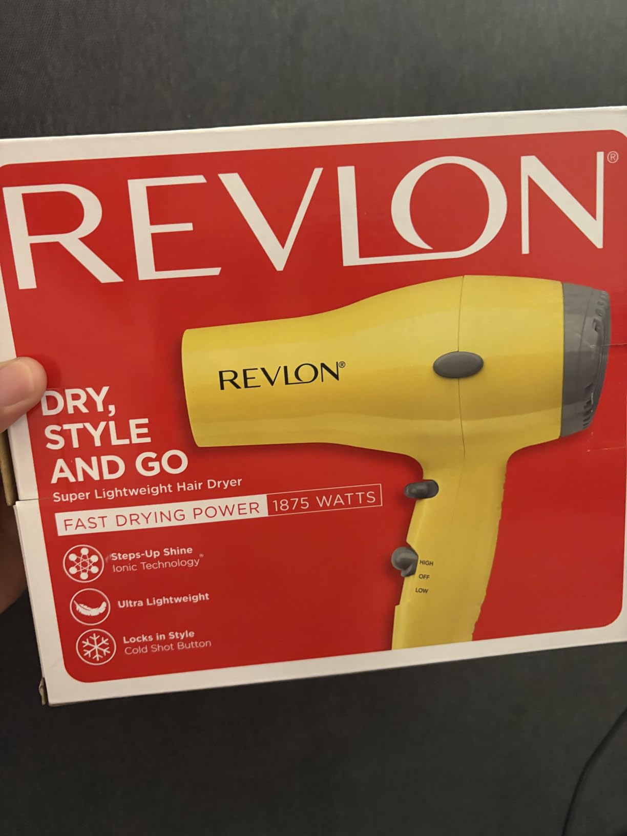 Revlon Compact Hair Dryer | 1875W Lightweight Design, Perfect for Travel, (Black) customer photo 1