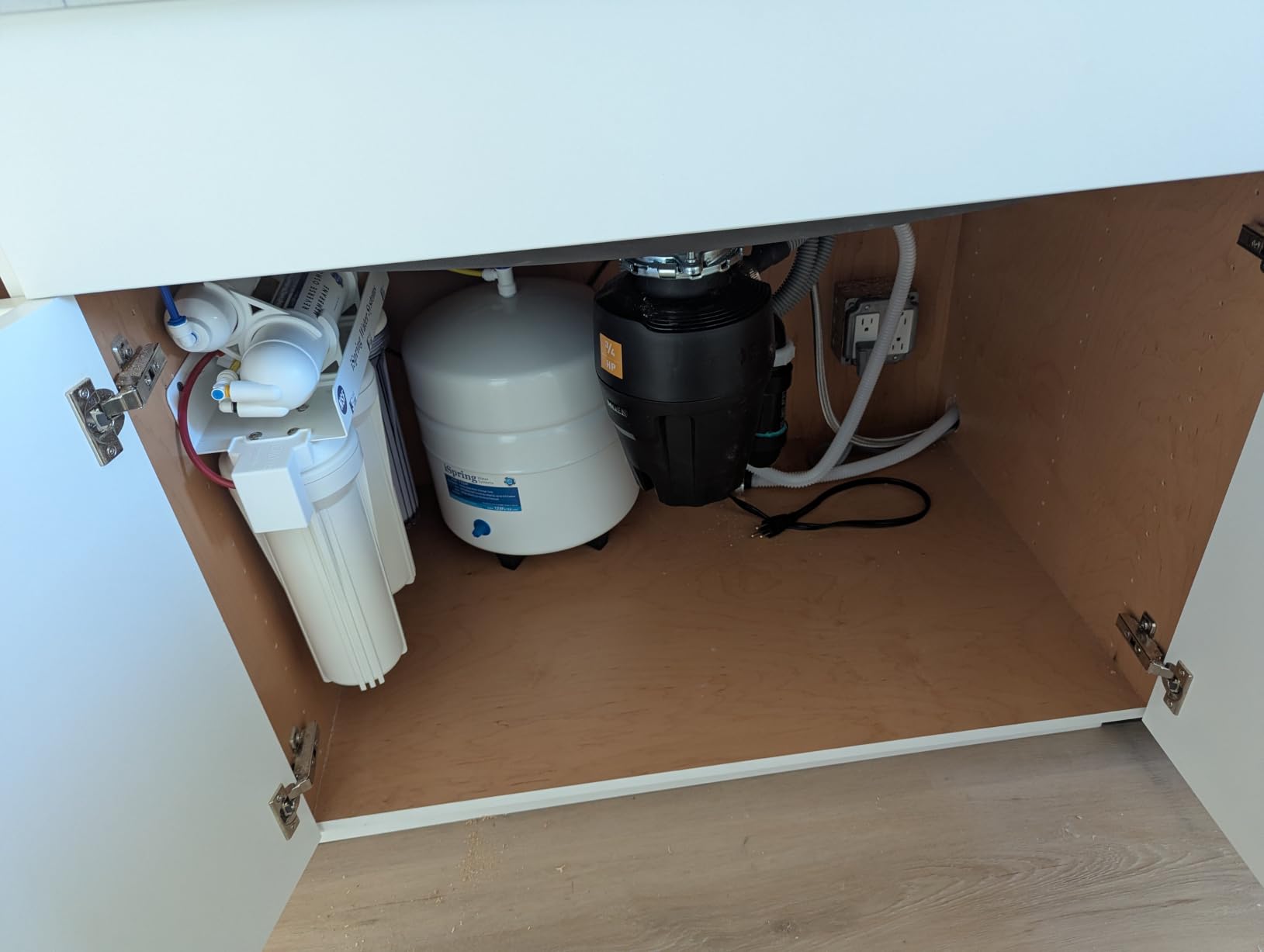 iSpring RCC7-BN NSF Certified, High Capacity Under Sink 5-Stage Reverse Osmosis Water Filter, RO Drinking System, 75 GPD Brushed Nickel Faucet, Patented Top-Mounted Faucet Design for Easy Installation customer photo 1