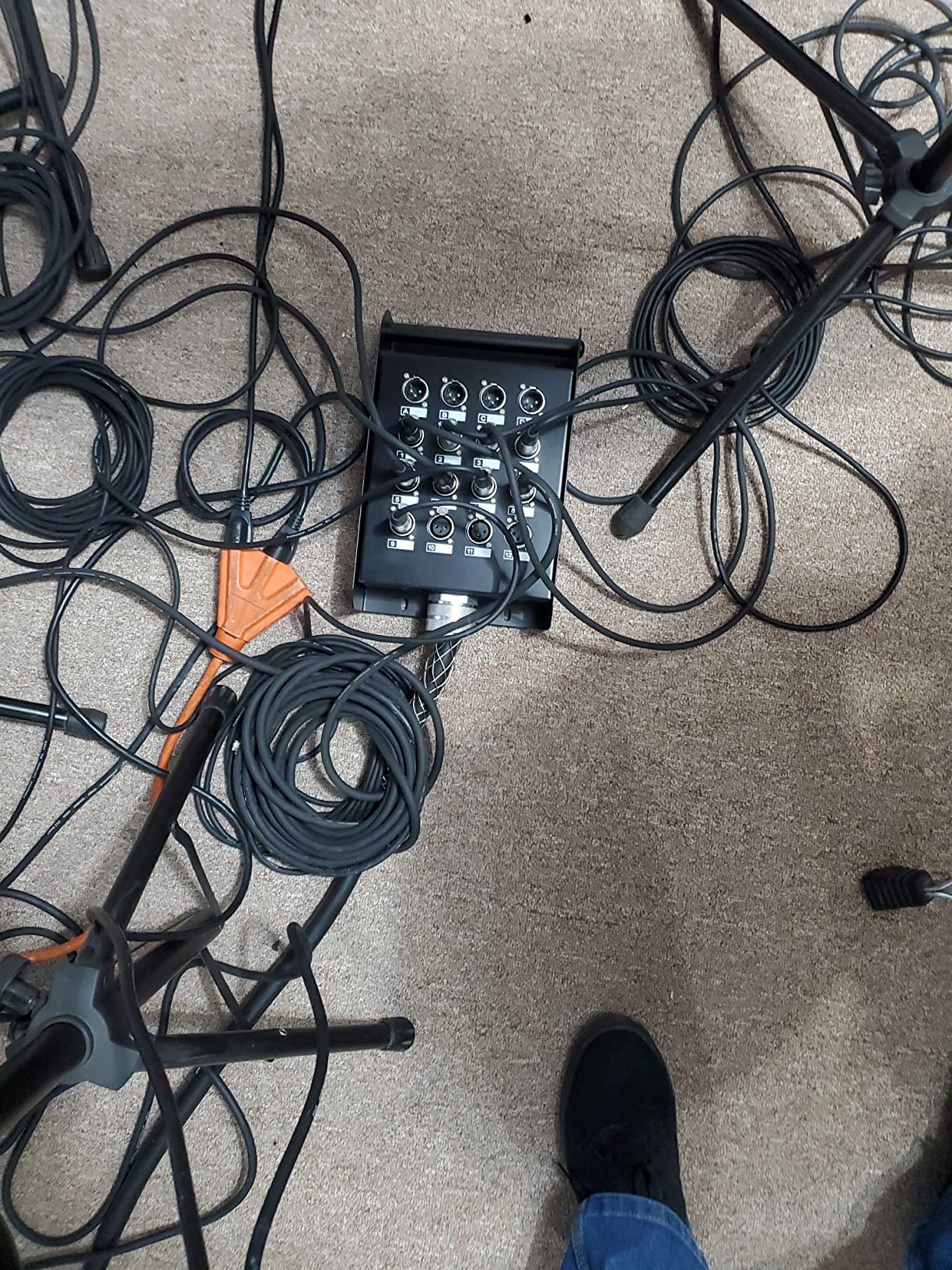 Seismic Audio - SAEM-12x4x100 - 12 Channel XLR Sends and 4 Channel XLR Returns Snake Cable - 100 Feet customer photo 1