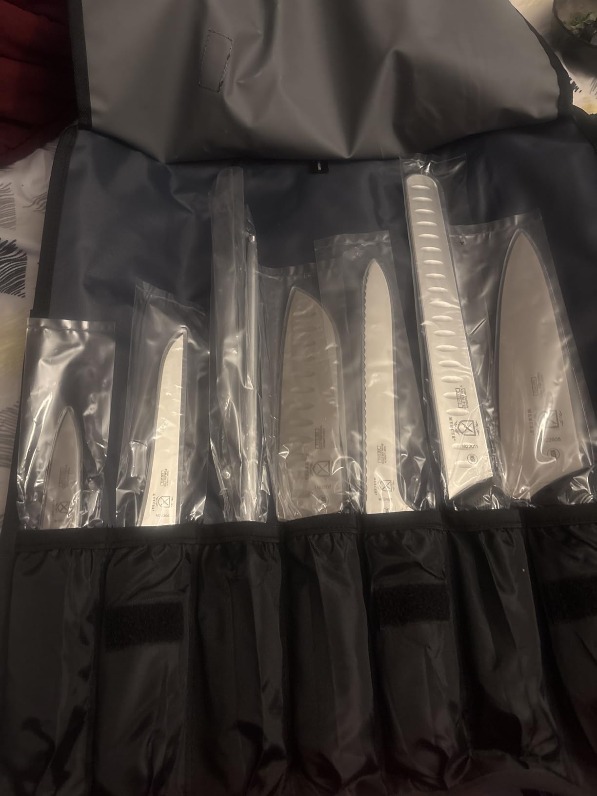 Mercer Culinary Millennia 8-Piece Knife Roll Set, Black Handles customer photo 2