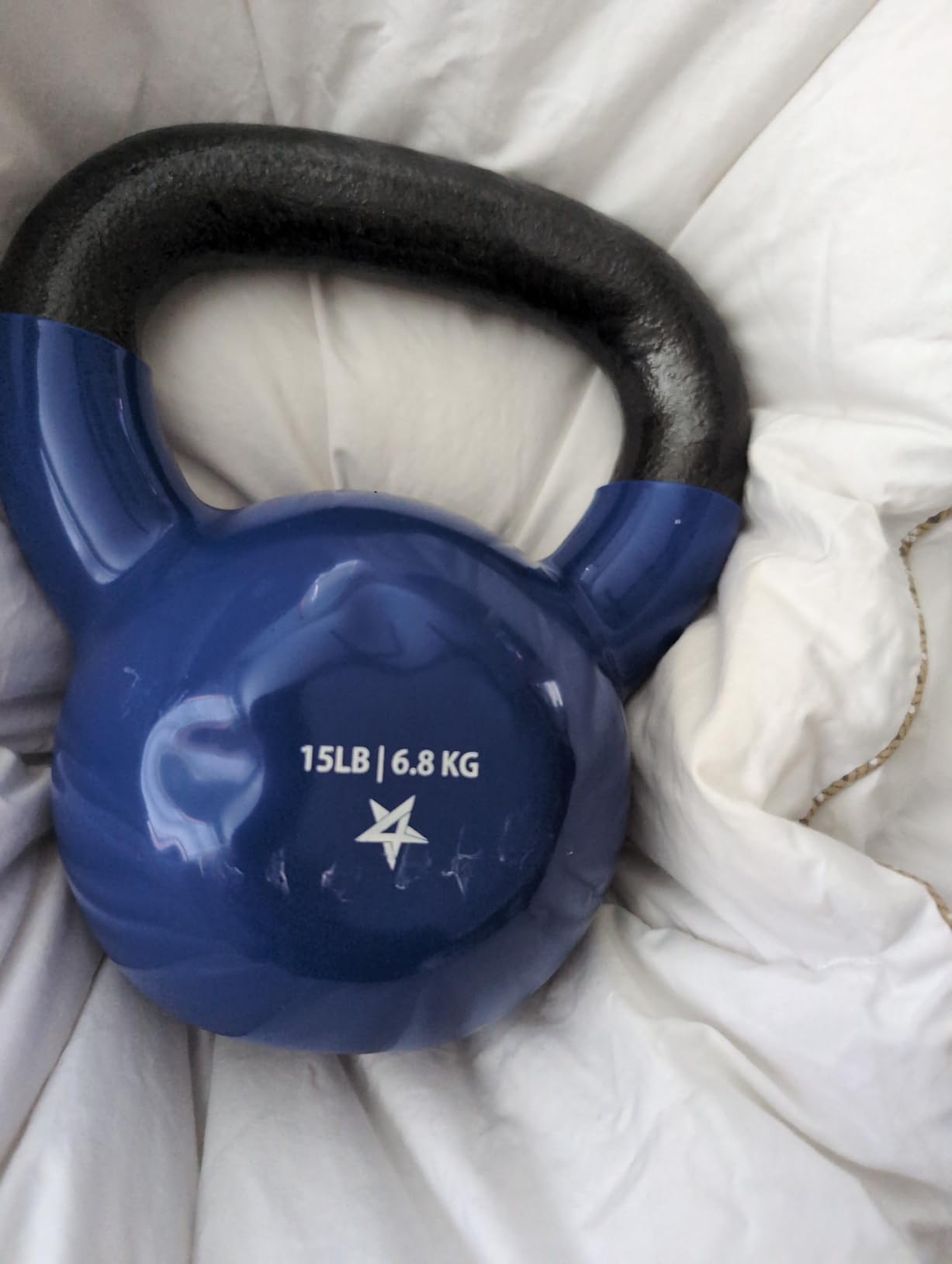 Yes4All Kettlebell, 5-100 LB Vinyl Coated Cast Iron Strength Training Kettlebells for Home Gym Exercises, Fitness, Full Body Workout Equipment, Push Ups, and Grip Strength customer photo 1