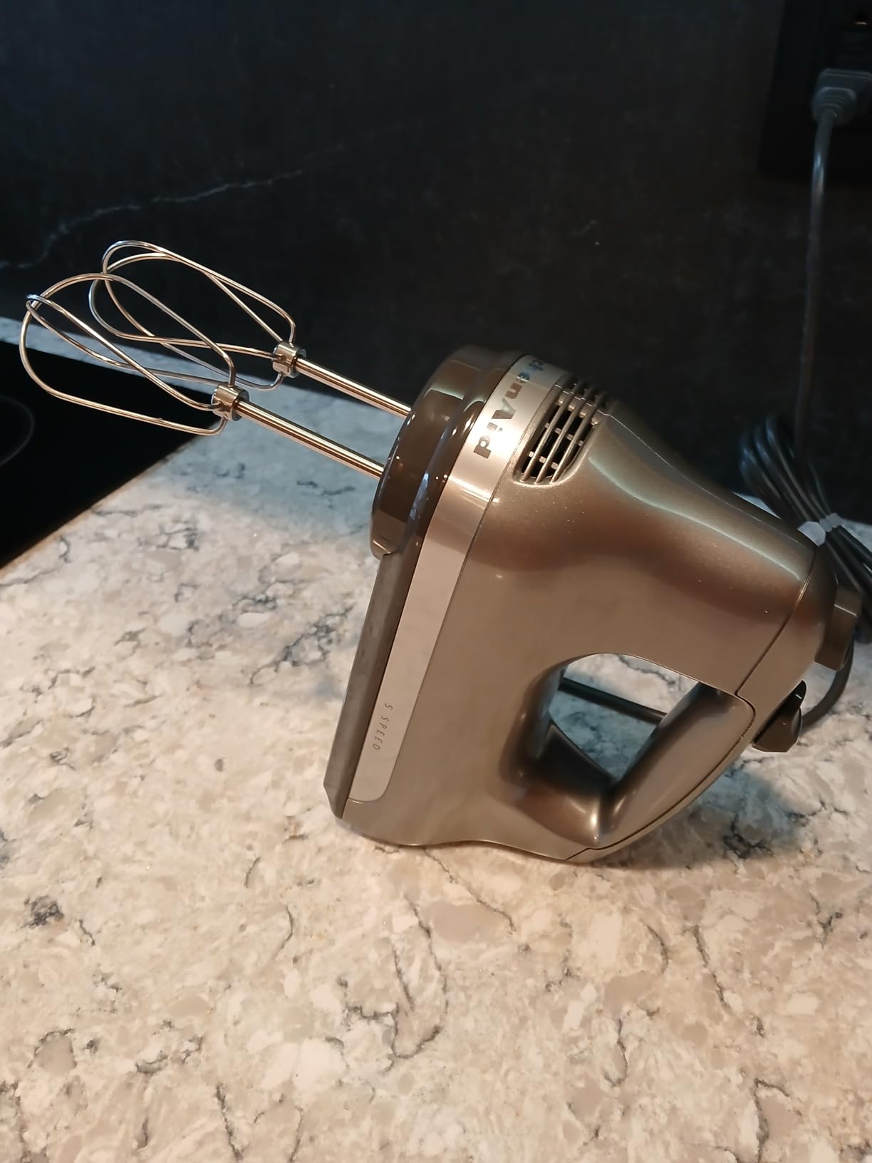 KitchenAid 5 Ultra Power Speed Hand Mixer, KHM512, White customer photo 2