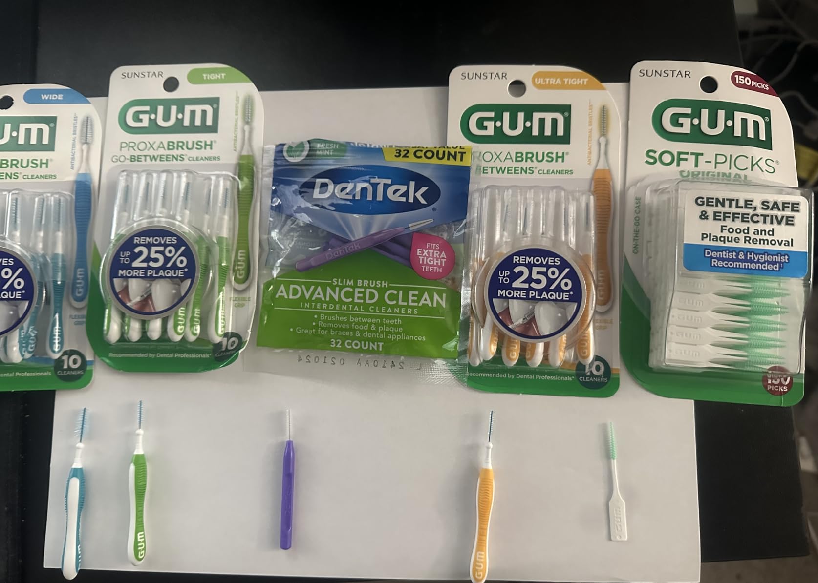 DenTek Interdental Brushes, Advanced Clean Slim Brush, 32 Count | Mint Flavor, Fits Extra Tight Spaces Between Teeth, Removes Plaque, Good for Orthodontics, Flexible Brush customer photo 2