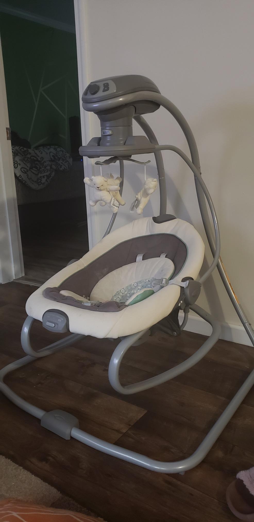 Graco DuetSoothe 2 in 1 Portable Baby Swing & Baby Rocker, Multi Direction, Vibration, Winslet customer photo 1