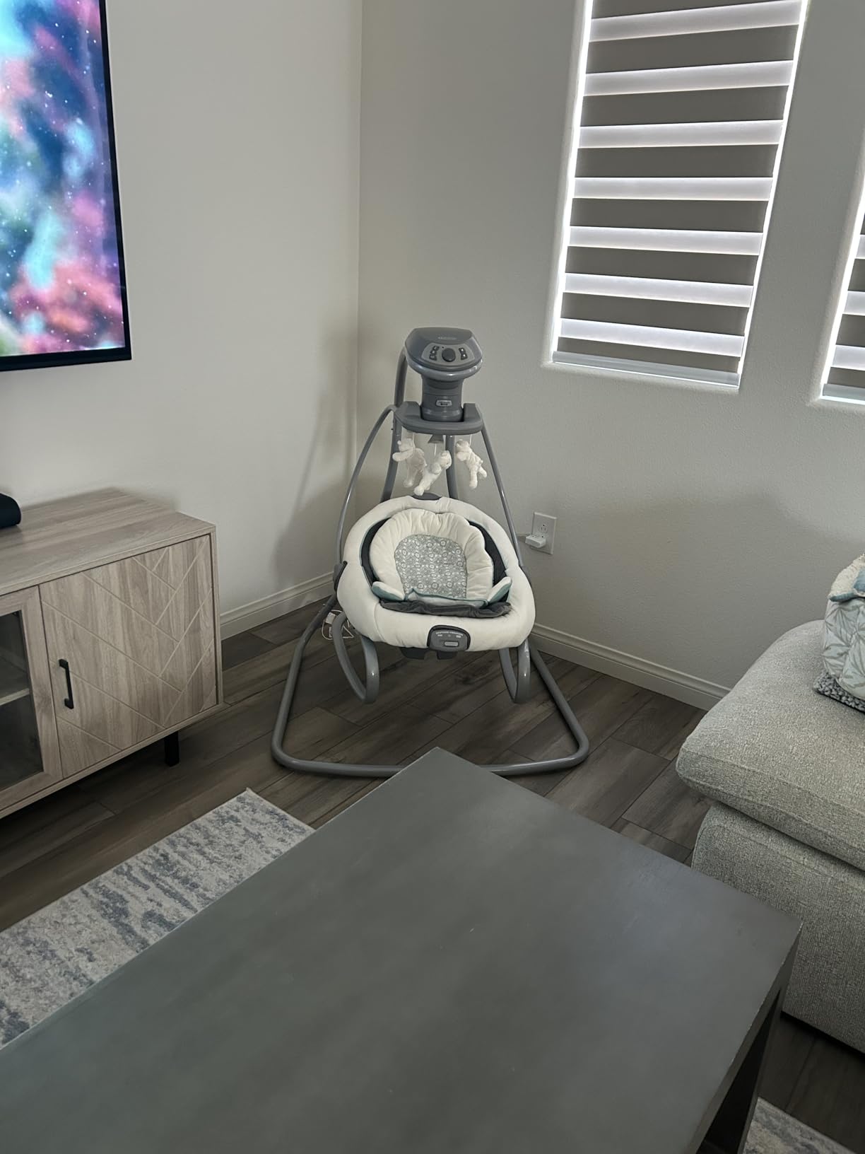Graco DuetSoothe 2 in 1 Portable Baby Swing & Baby Rocker, Multi Direction, Vibration, Winslet customer photo 2
