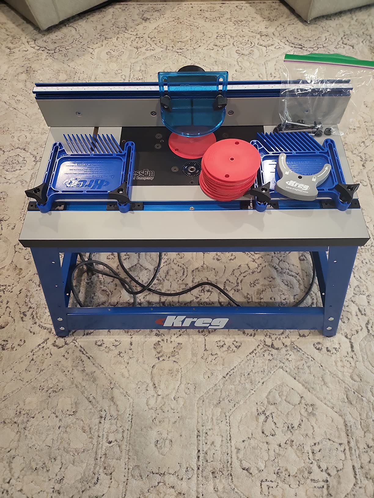 Kreg PRS2100 Bench Top Router Table - Full Size Portable Router Table for Workshops - Workbench Accessory customer photo 1