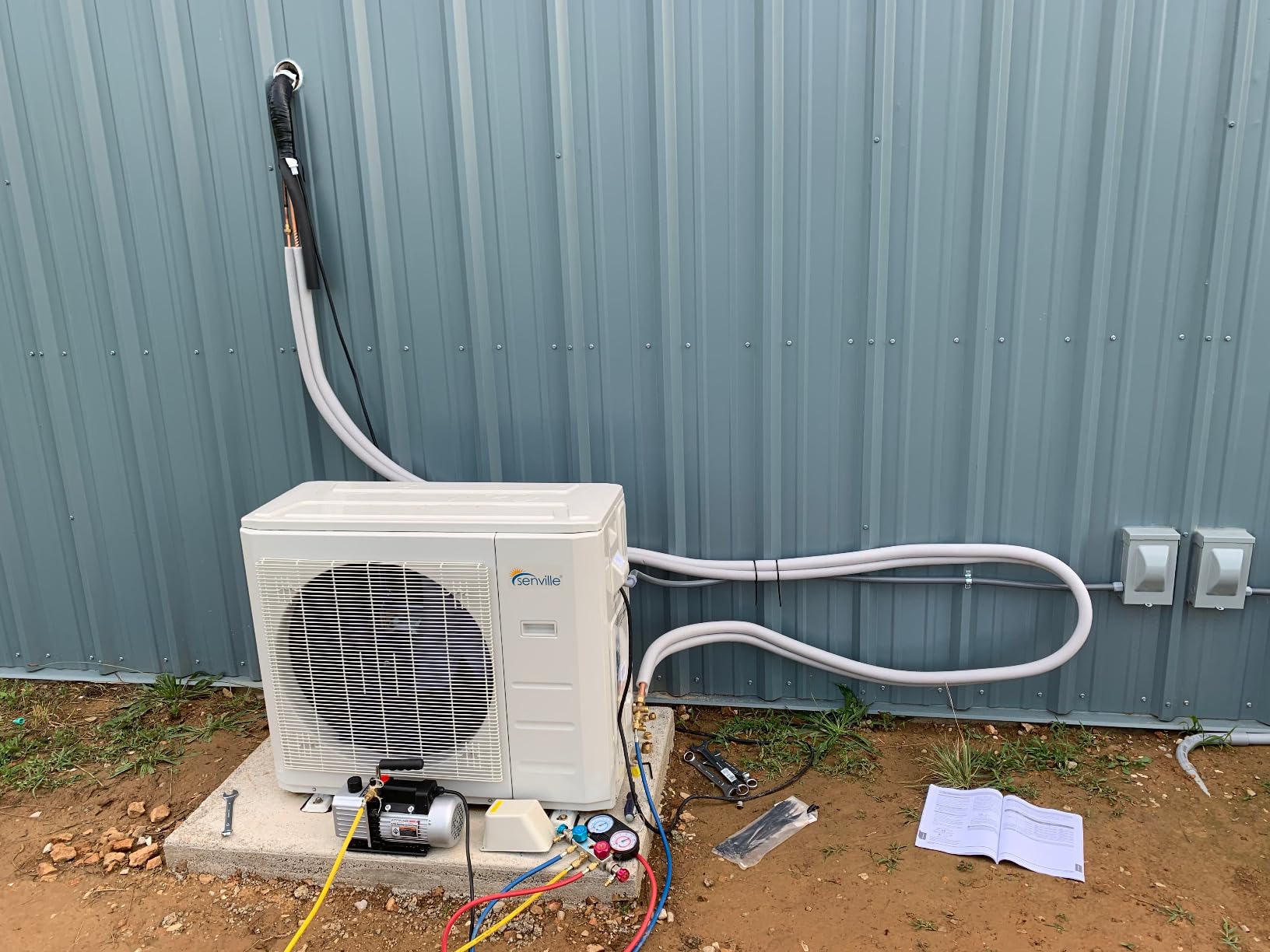 Senville AURA Series Mini Split Air Conditioner Inverter Heat Pump, 24000 BTU, Works with Alexa, Energy Star, White customer photo 1