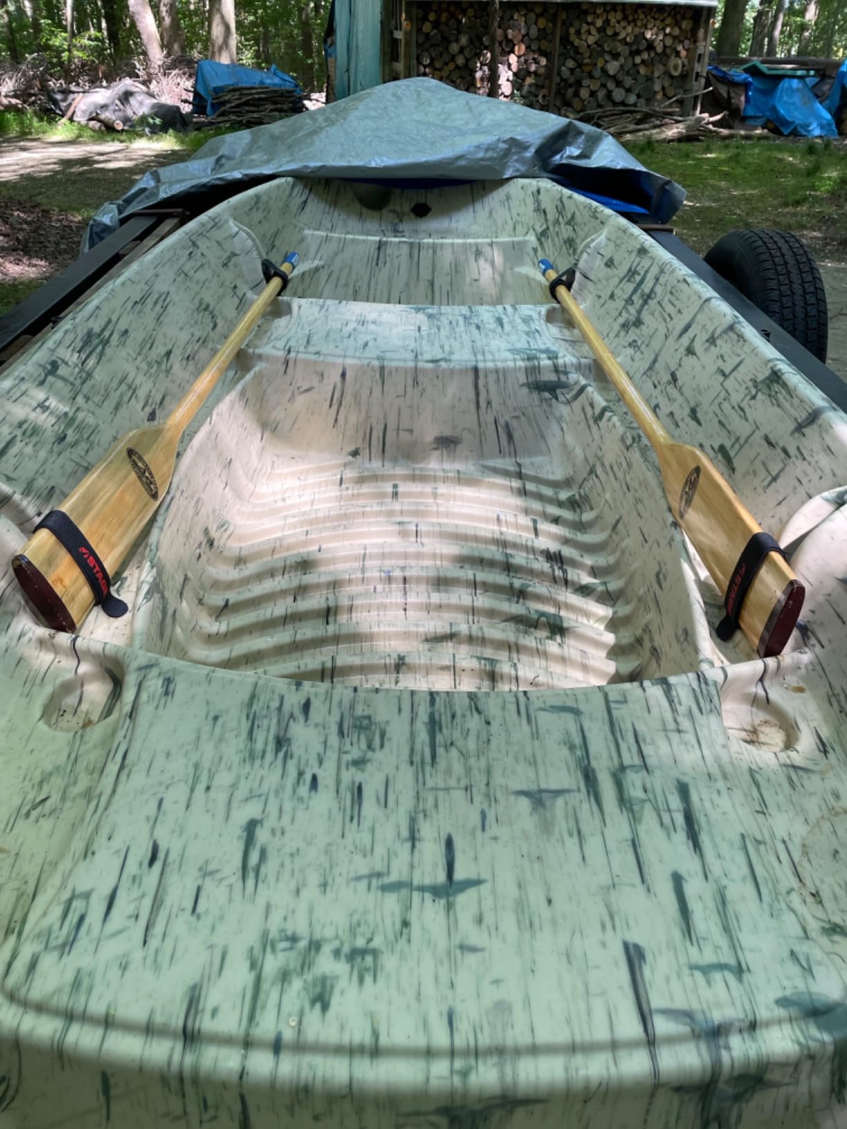 Natural Finish Wood Oar with Comfort Grip customer photo 1