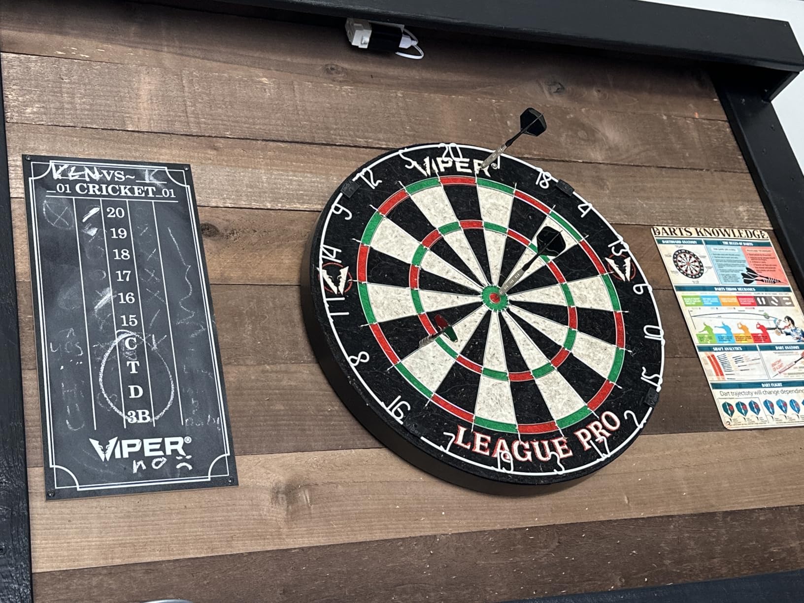 Viper League Pro Regulation Bristle Steel Tip Dartboard Starter Set with Staple-Free Bullseye customer photo 2
