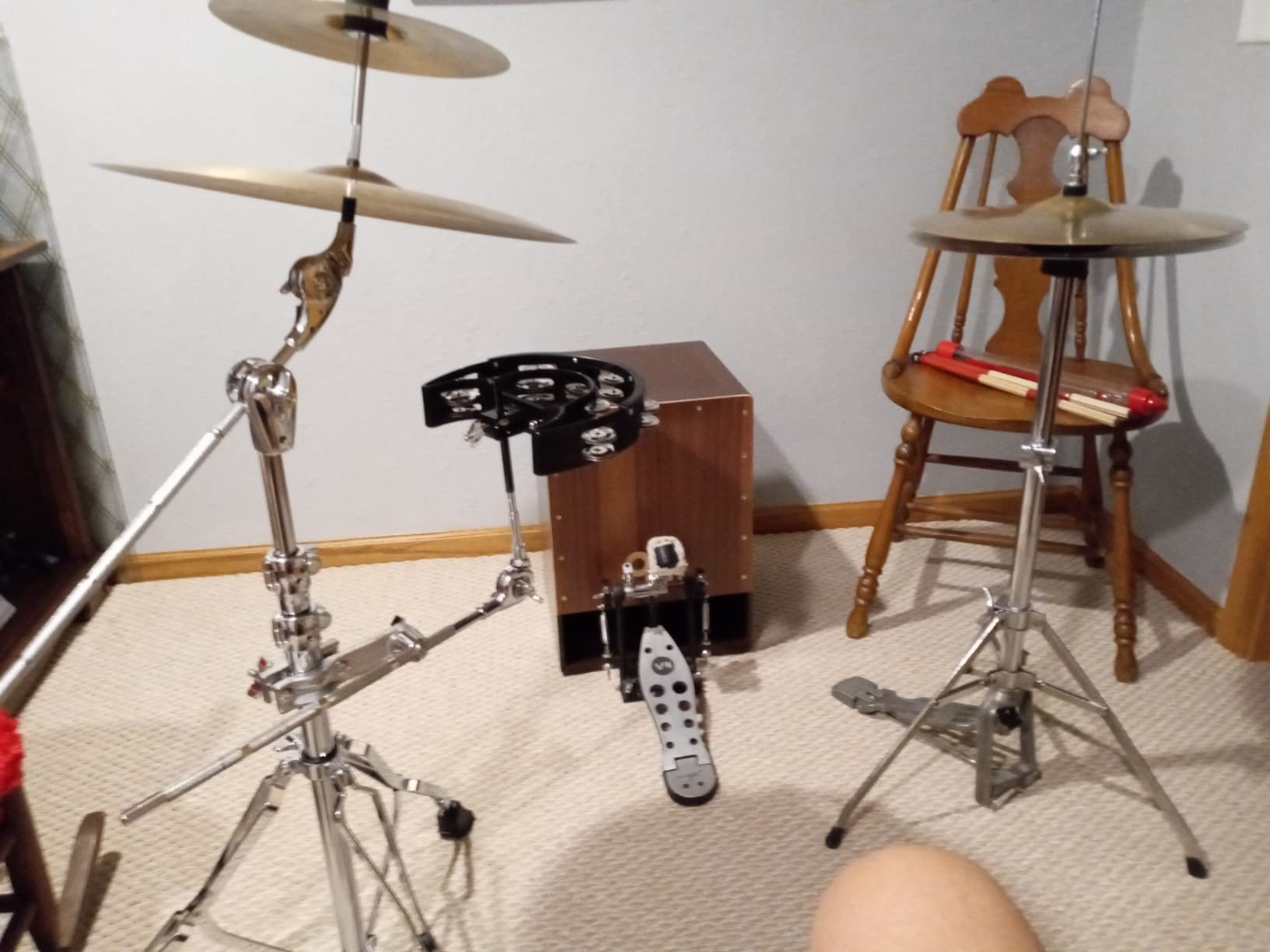 Meinl Percussion Bass Cajon - Subwoofer Snare Sit-On Box Drum | NOT MADE IN CHINA, Jumbo Size, Front Sound Ports, Walnut Frontplate, Silicone Feet - For All Settings customer photo 2