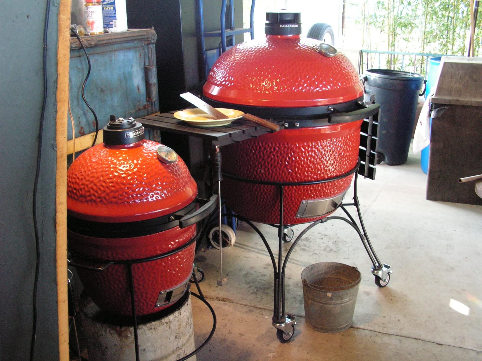 Kamado Joe Joe Jr 13.5-inch Portable Ceramic Charcoal Grill with Grill Stand, Stainless Steel Cooking Grate, Heat Deflectors and Ash Tool in Red, Model KJ13RH customer photo 2
