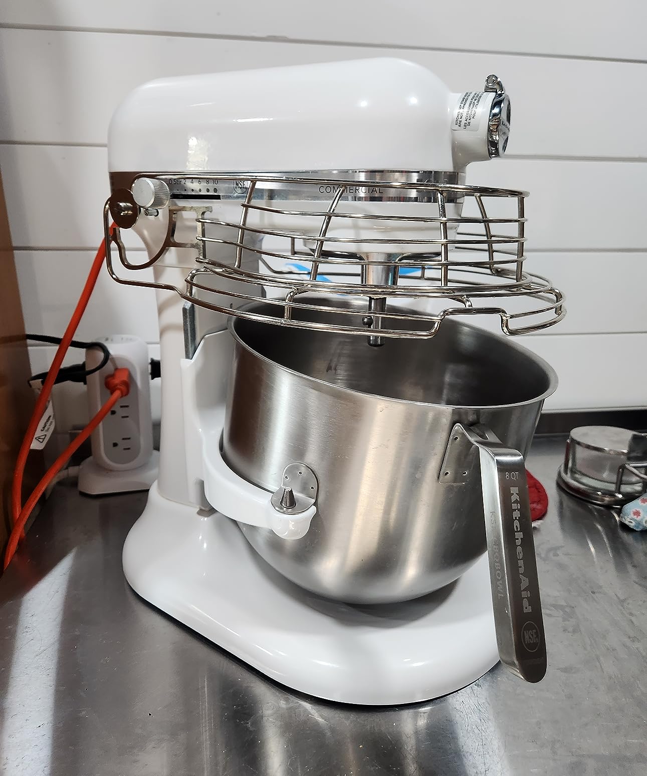 Commercial Series 8 Quart Bowl-Lift Stand Mixer with Stainless Steel Bowl Guard - KSMC895 customer photo 1