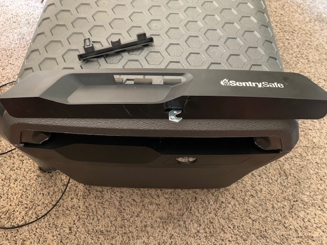 SentrySafe Fireproof and Waterproof Lock Box with Key Lock, File Safe with Carrying Handles for Documents, 0.66 Cubic Feet, 14.1 x 16.6 x 13.8 Inches, FHW40100 customer photo 2