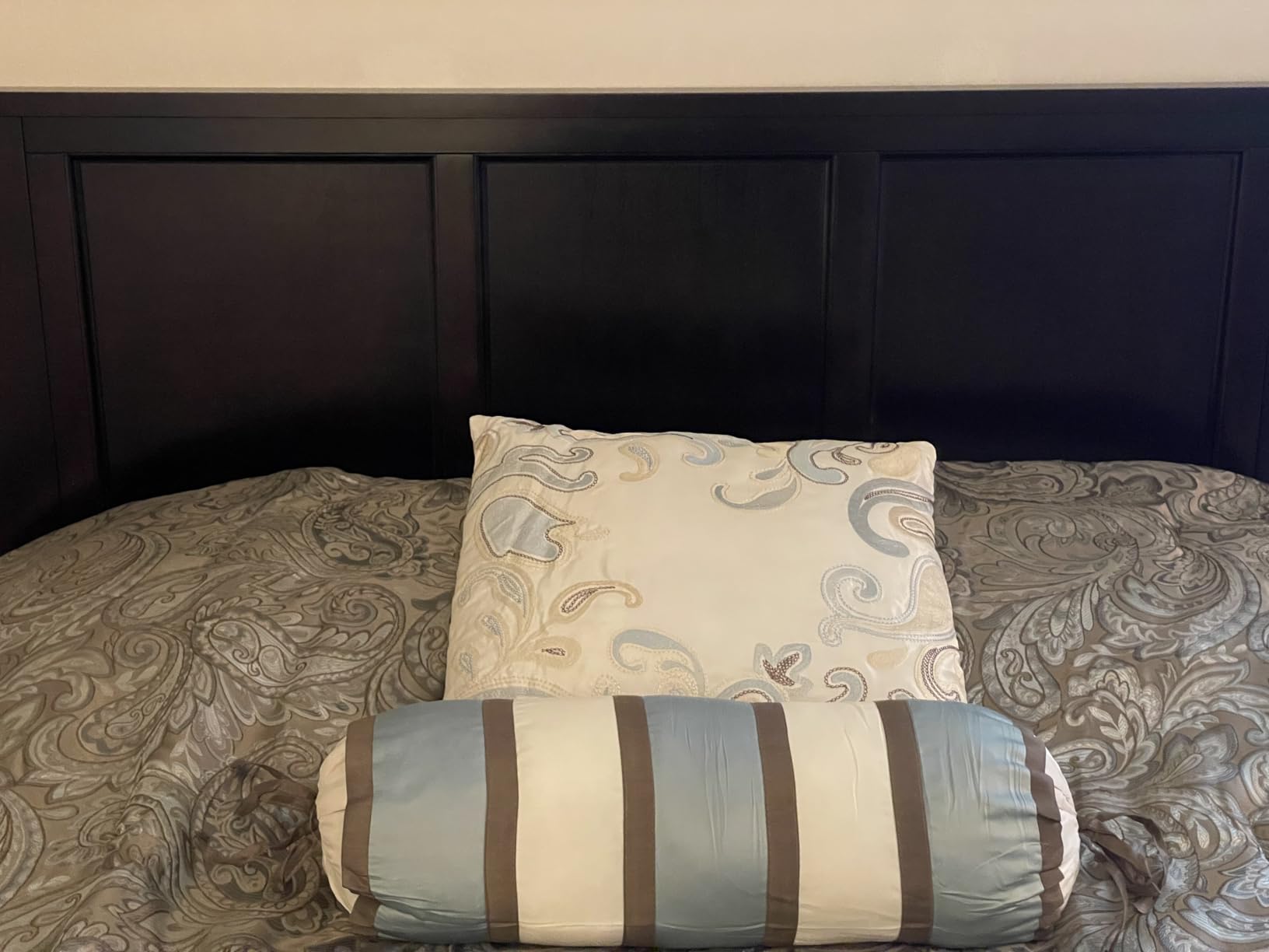 AFI Madison King Solid Wood Panel Headboard, Walnut customer photo 1