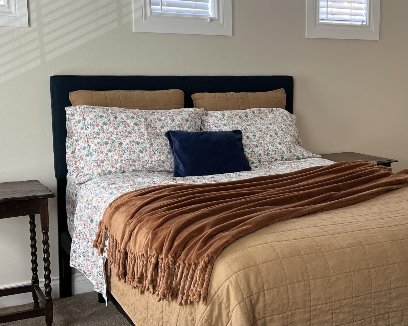 Modway Lily Tufted Linen Fabric Upholstered Queen Headboard in Ivory customer photo 1