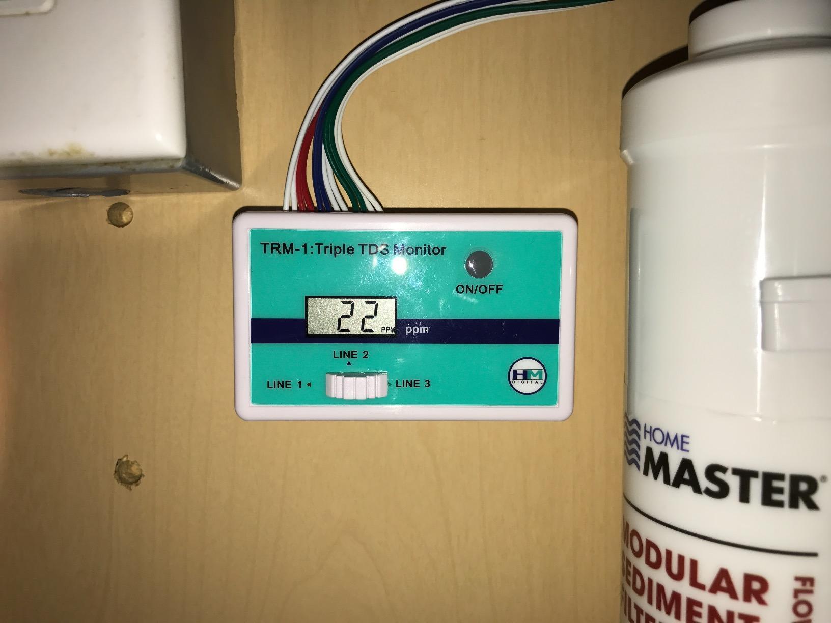 Home Master TMHP HydroPerfection Reverse Osmosis System, 9-stages, Patented 2-pass Alkaline Remineralization, Fast 4.5 Sec Fill Rate, 1:1 Waste Ratio, UV Sterilizer 99.9% EPA 97952AZ1, Iron Prefilter customer photo 1