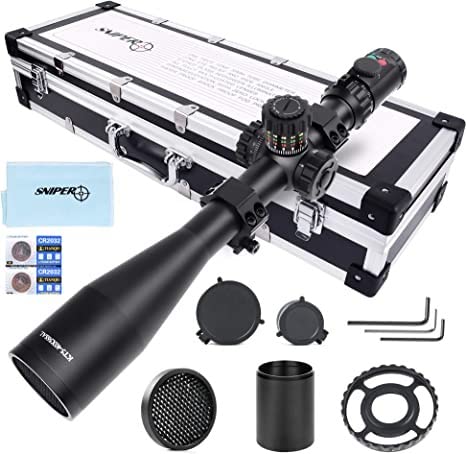 KT12-60X60SAL Long Range Rifle Scope 35mm Tube Side Parallax Adjustment with Scope Rings customer photo 1