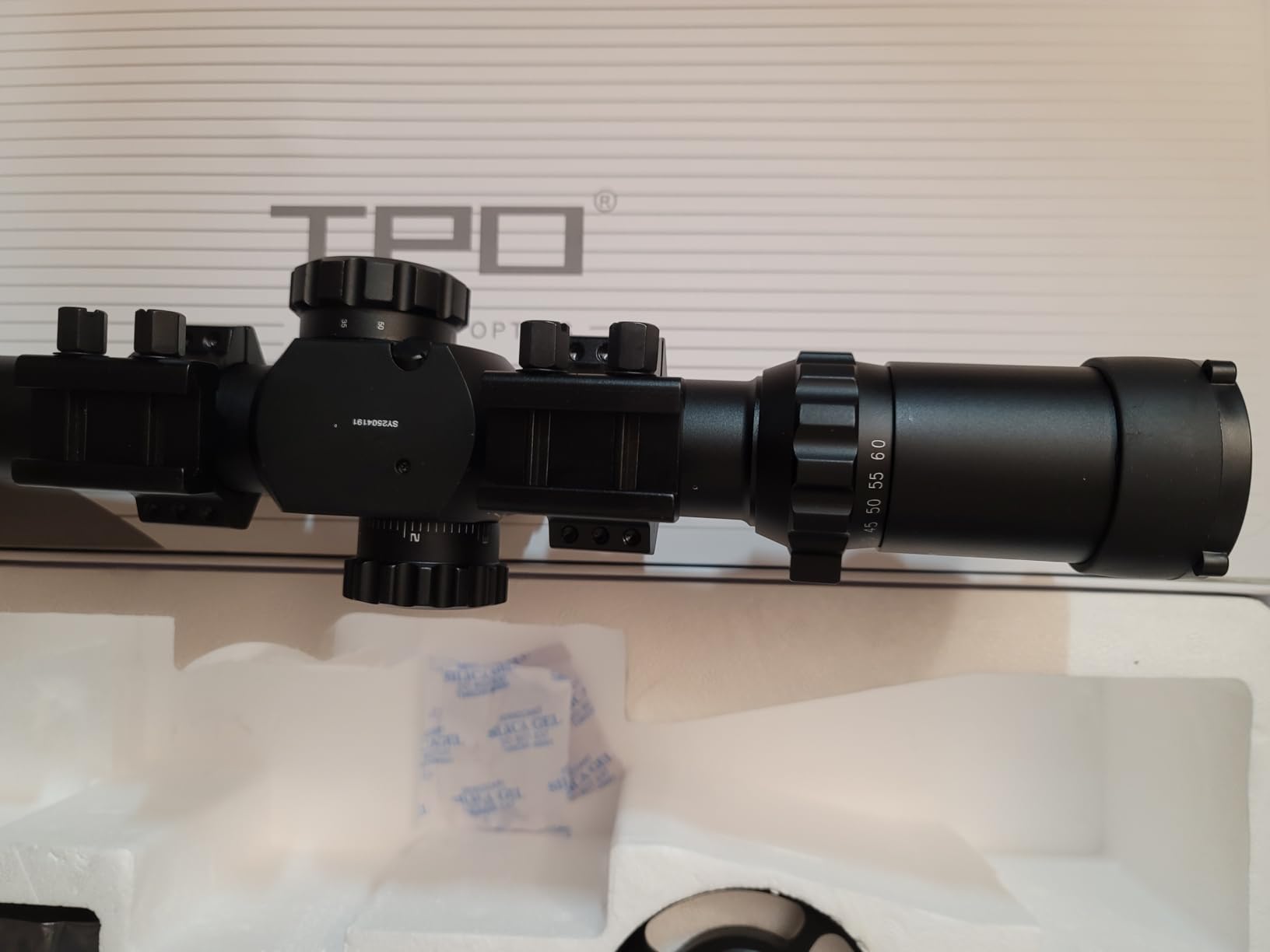 KT12-60X60SAL Long Range Rifle Scope 35mm Tube Side Parallax Adjustment with Scope Rings customer photo 2