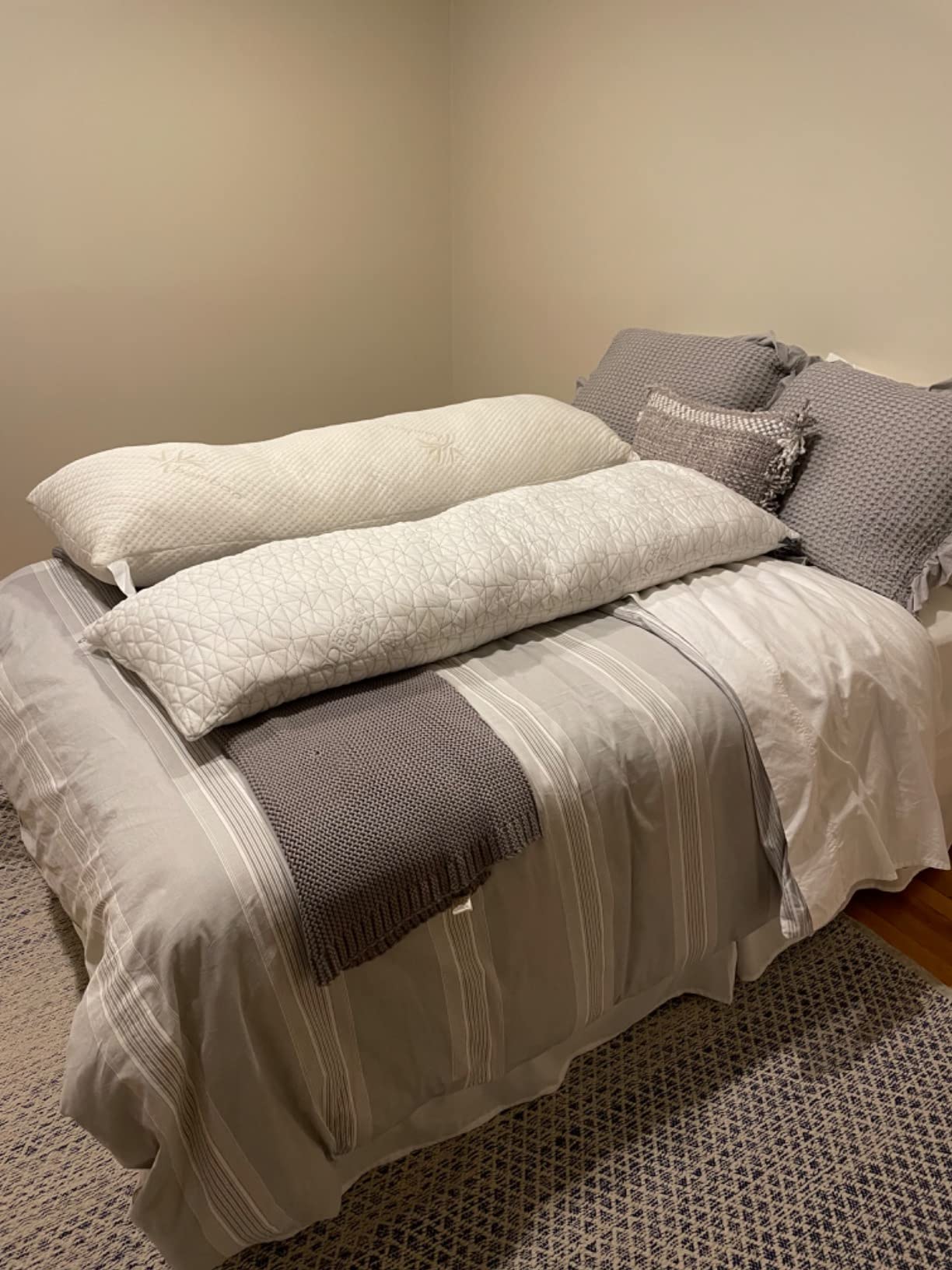 Coop Home Goods Original Adjustable Body Pillow, 20x54 Long Pillow for Back, Shoulder, Hip and Knee Support, Side Sleeper Body Pillows for Adults with Memory Foam & Washable Cover customer photo 1