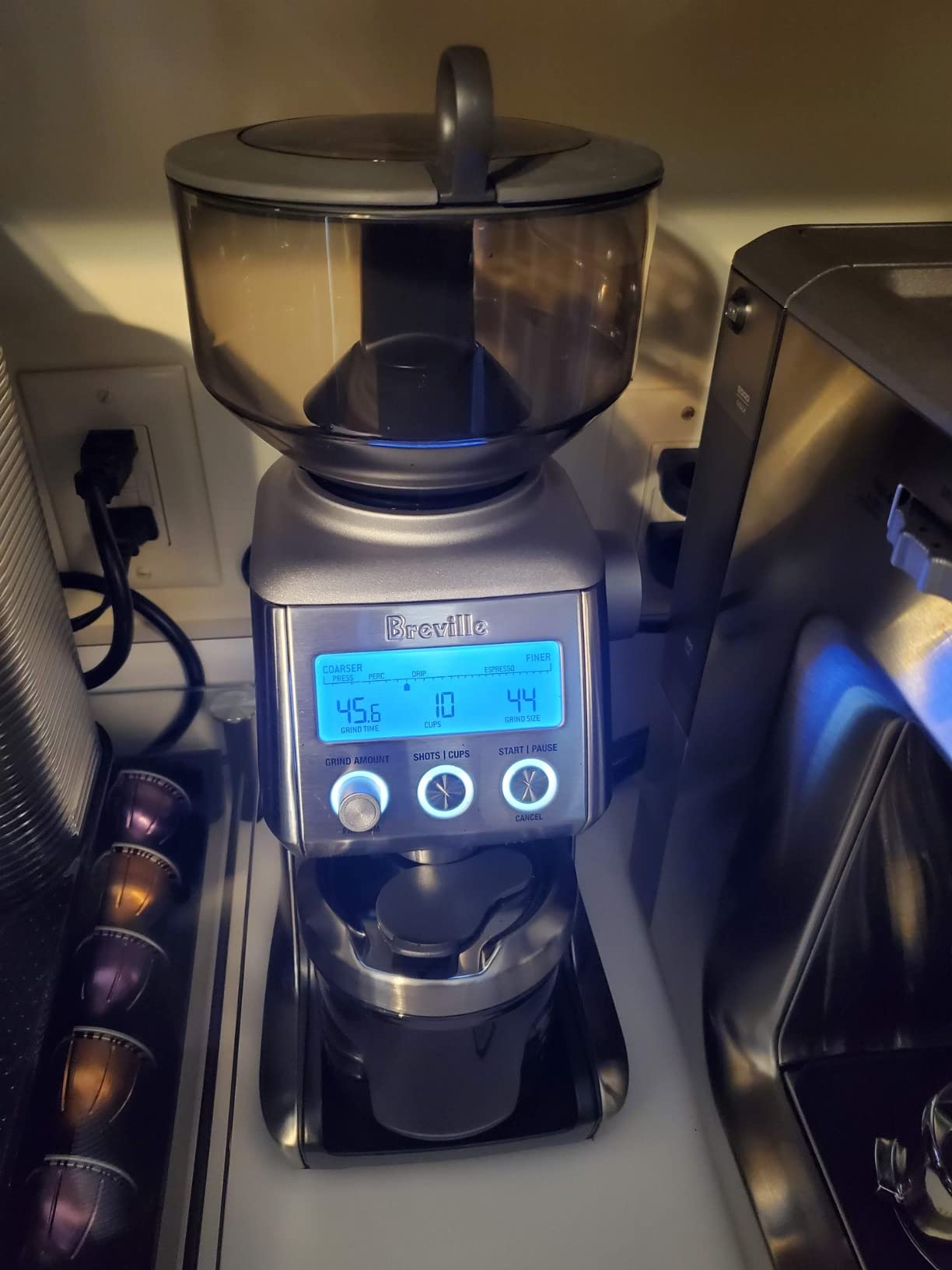Breville BCG820BSS Smart Grinder Pro, Brushed Stainless Steel | Grind coffee and espresso beans precisely with programmable conical burr grinder including 60 settings for any brew method customer photo 2