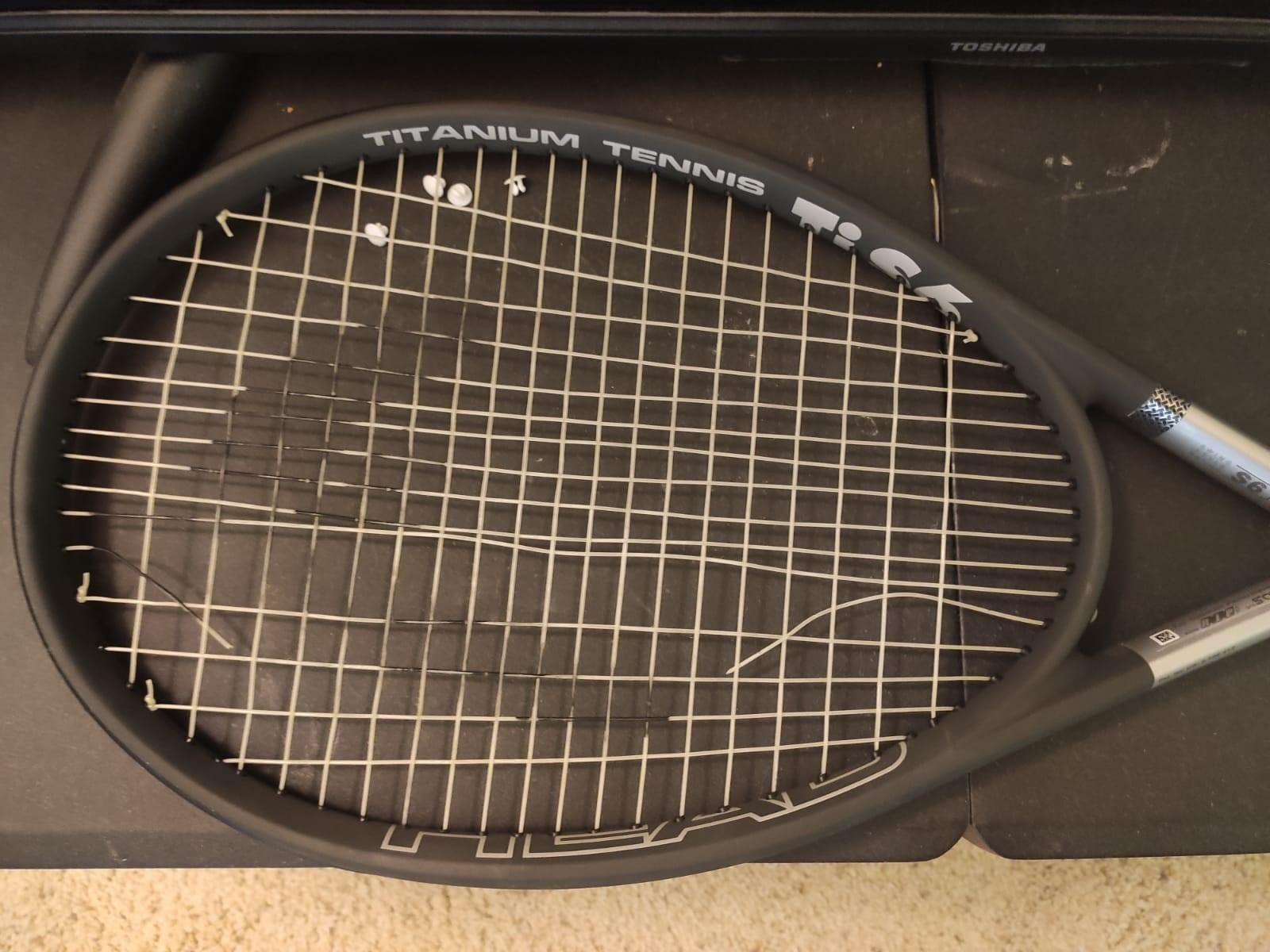 HEAD Ti S6 Tennis Racket | Pre-Strung with Synthetic Gut 16G String customer photo 1