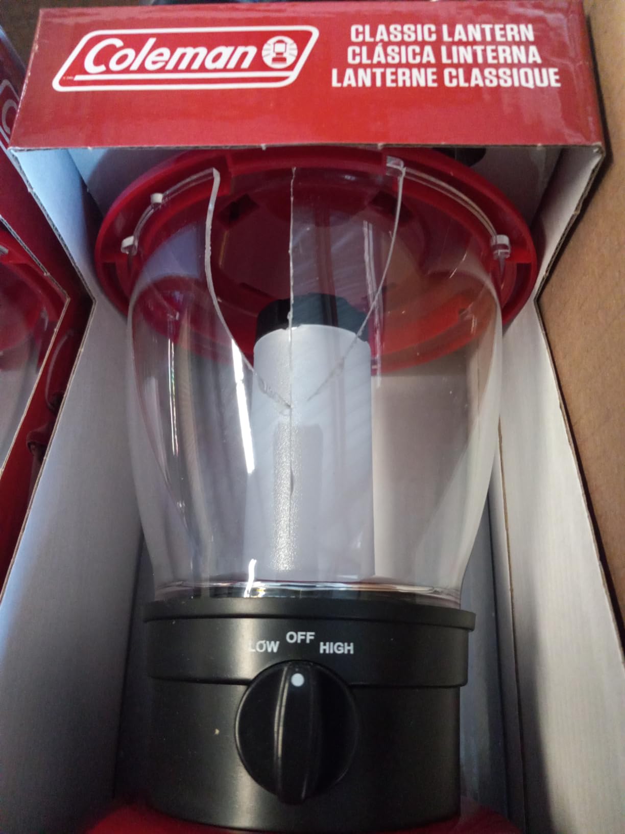 Coleman 400L LED Lantern, Water & Impact-Resistant Lantern with Carry Handle, Lifetime LED Lights Never Need Replacing, 4D Battery not Included customer photo 1